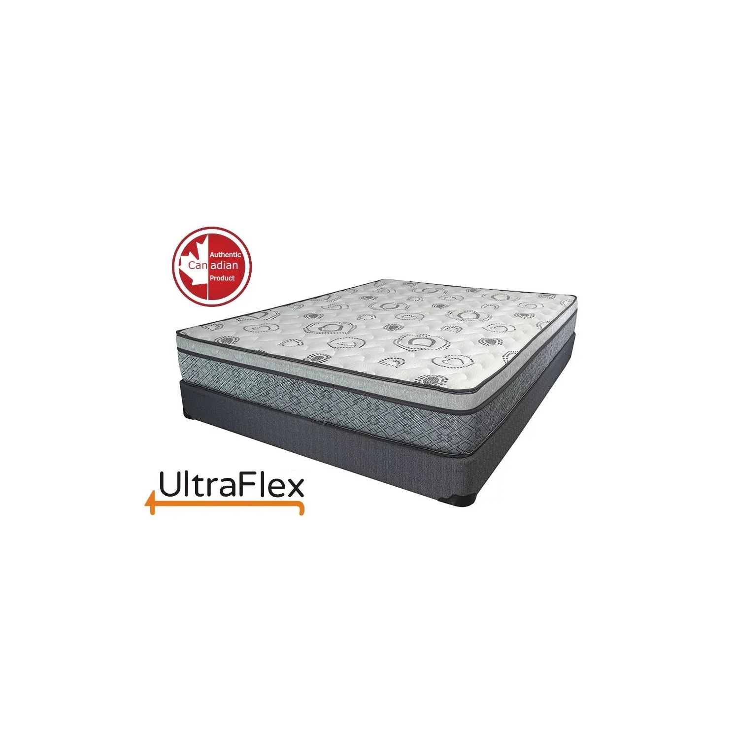 UltraFlex EVOKE- Heavy-Duty Orthopedic Mattress for Firm Spinal Care, Posture Support, Pressure Relief, Cooler Sleep, Natural High-Density Foam (Made in Canada)-Queen Size