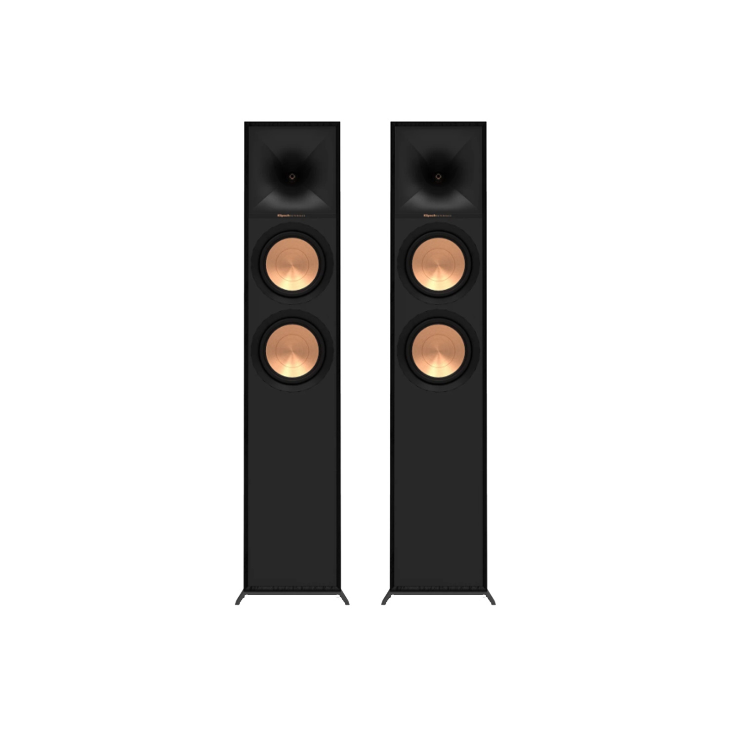 Haut-parleurs colonne Reference R-600F de Klipsch – Noir – paire – modèle 2023 – Boîte ouverte