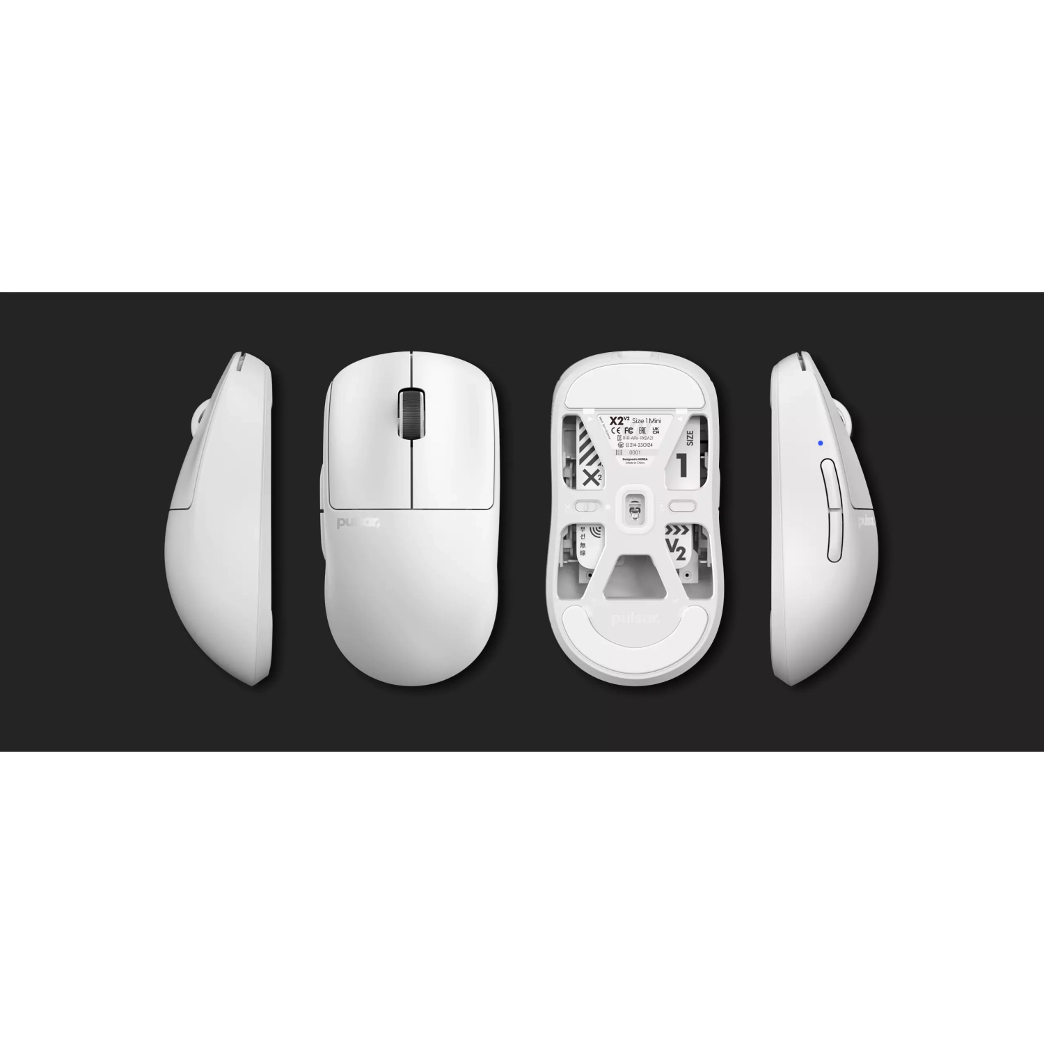 Pulsar Gaming Gears - X2 V2 Wireless Size 1 (Mini) - White | Best