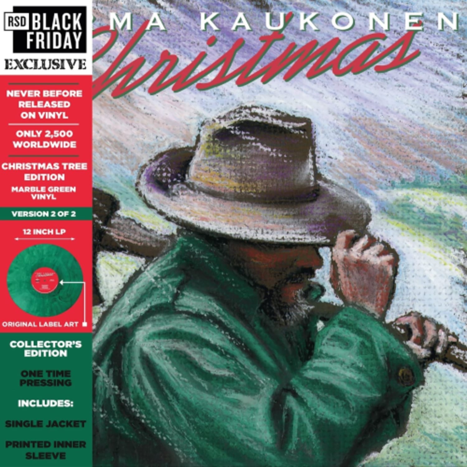 Jorma Kaukonen - Christmas Christmas Tree Edition - (Colored Vinyl, Red, Green, Clear Vinyl) - [Vinyl]