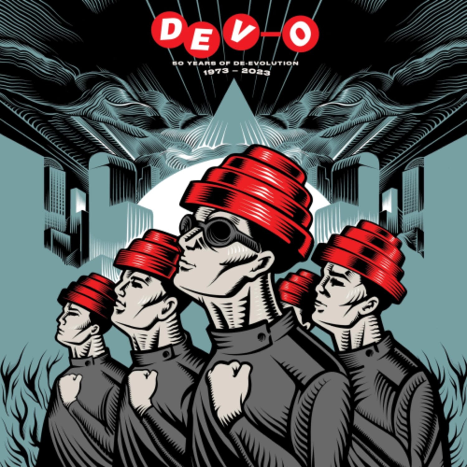 Devo - 50 Years Of De-evolution 1973-2023 - (Colored Vinyl, Red, Blue) - [Vinyl]