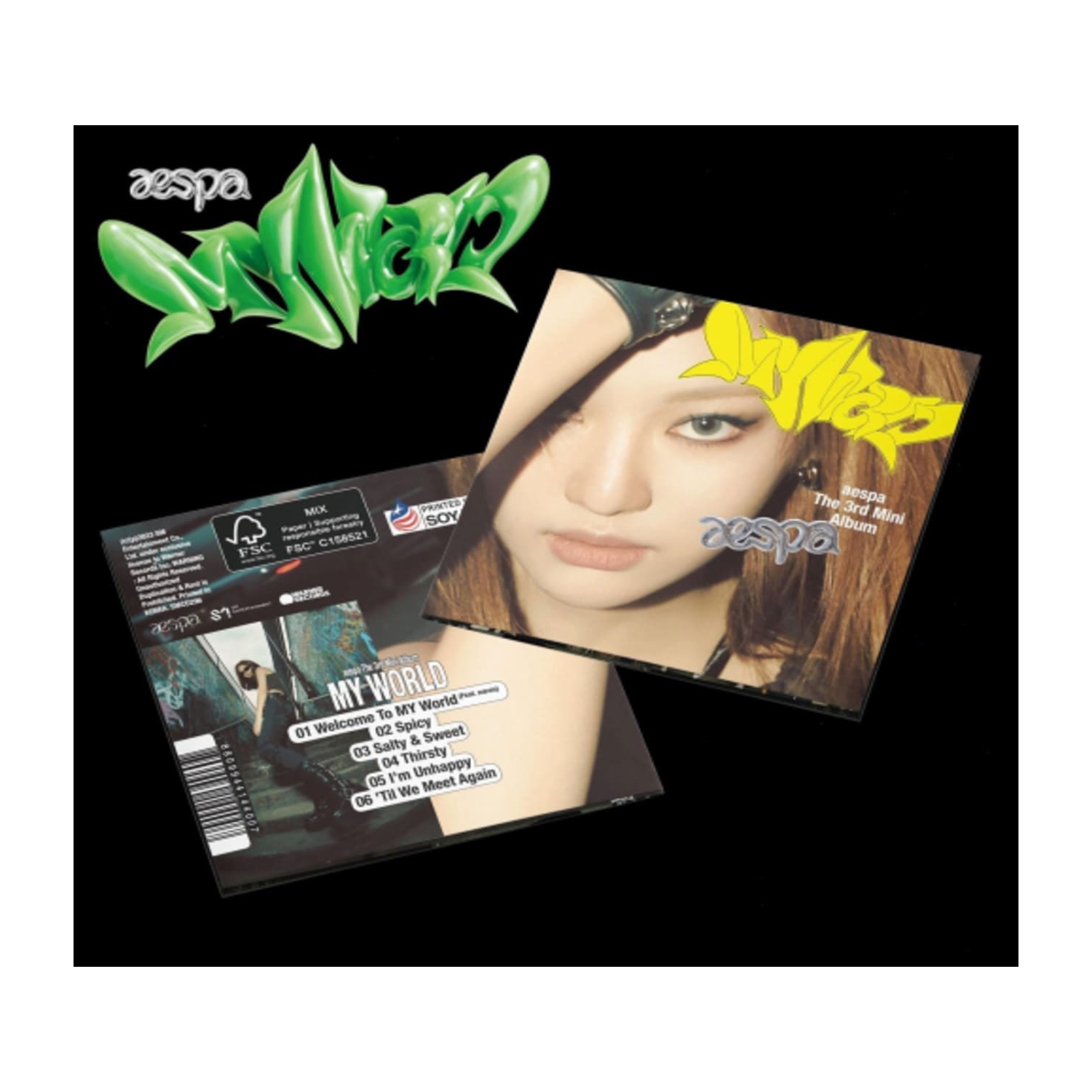 Aespa - MY WORLD - The 3rd Mini Album - POSTER Ver. [NINGNING Cover] - - [CD]