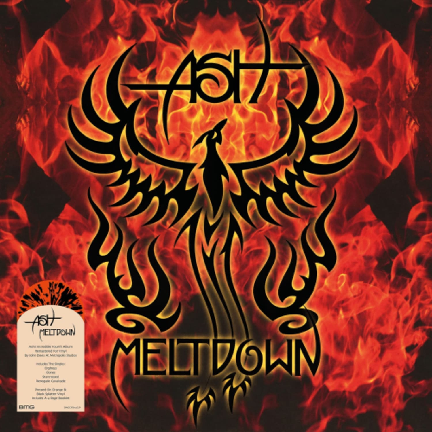 Ash - MELTDOWN (SPLATTER EDITION ORANGE AND BLACK) - Vinyl