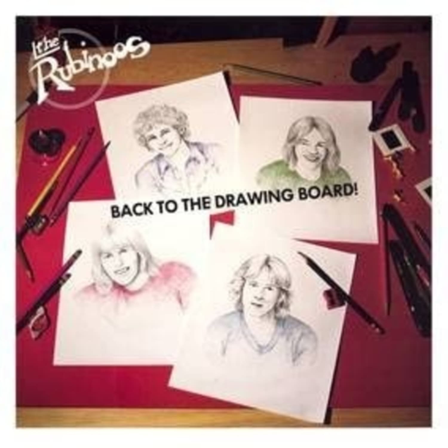 The Rubinoos - BACK TO THE DRAWING BOARD (RUBY WITH BLACK SPLATTER VINYL) - Vinyl