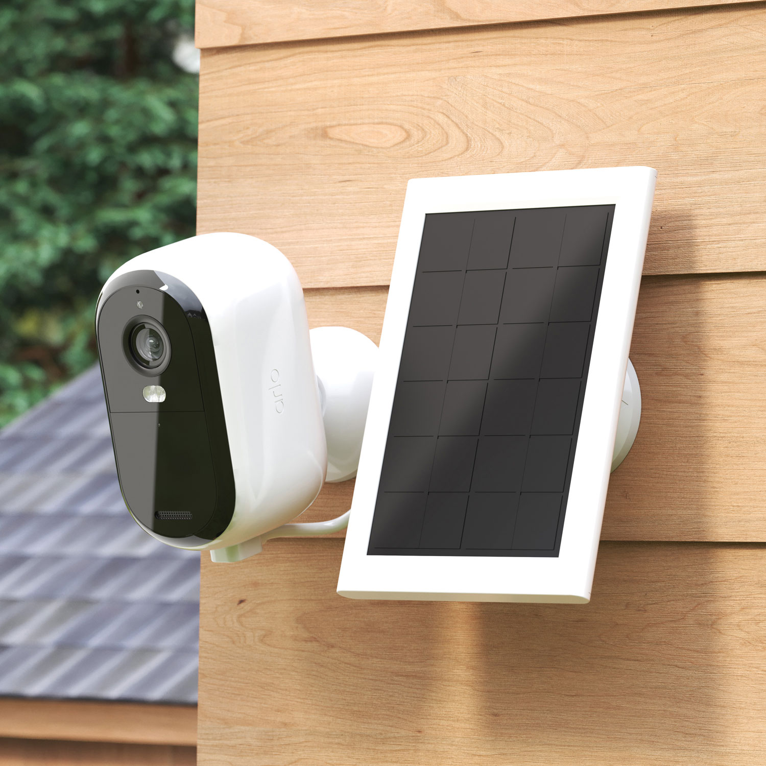 Chargeur à panneau solaire d'Arlo pour caméra de surveillance extérieure Essential et Essential XL