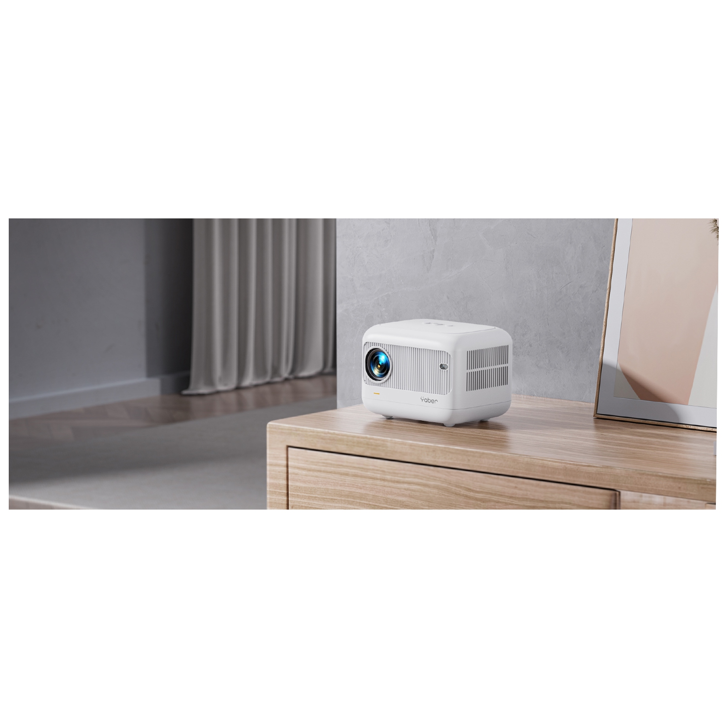 Yaber E1 Mini Projector with 5G WiFi and Bluetooth 5.2, 140 ISO Lumens 1080P
