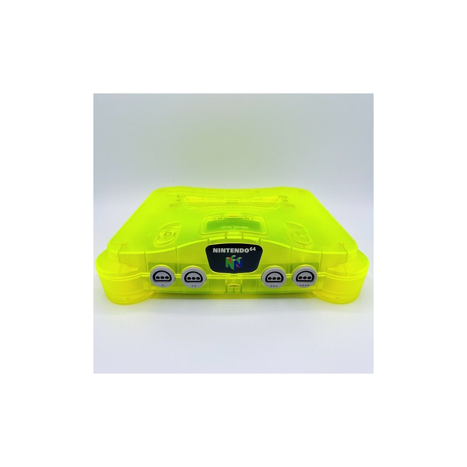 NINTENDO 64 CONSOLE Pre-Owned Refurbished Excellent Authentic Nintendo 64 N64 Clear Translucent Acid Yellow Region Free USA&JP