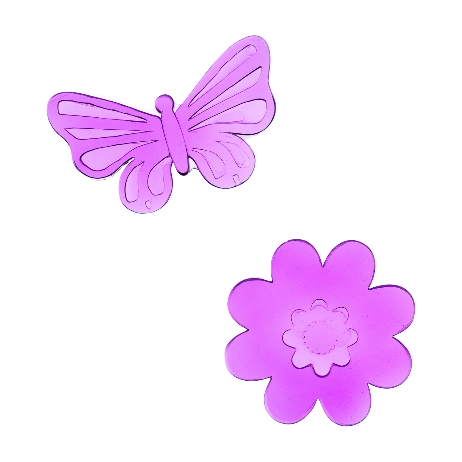 Autocollants de fenêtre en gel printanier fleurs roses et violettes, paq. 14