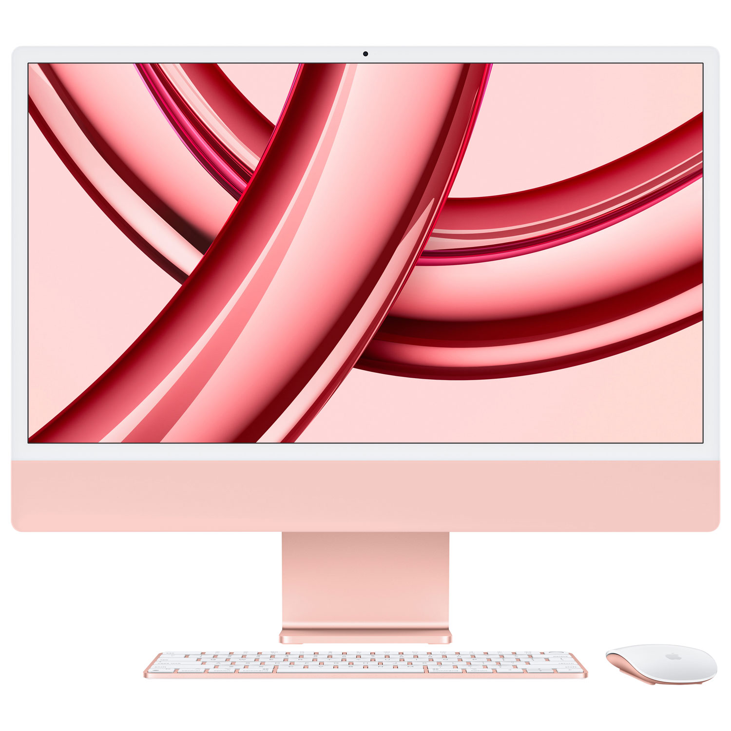 Apple iMac 24" (Fall 2023) - Pink (Apple M3 Chip / 8-Core GPU / 256GB SSD / 8GB RAM) - French