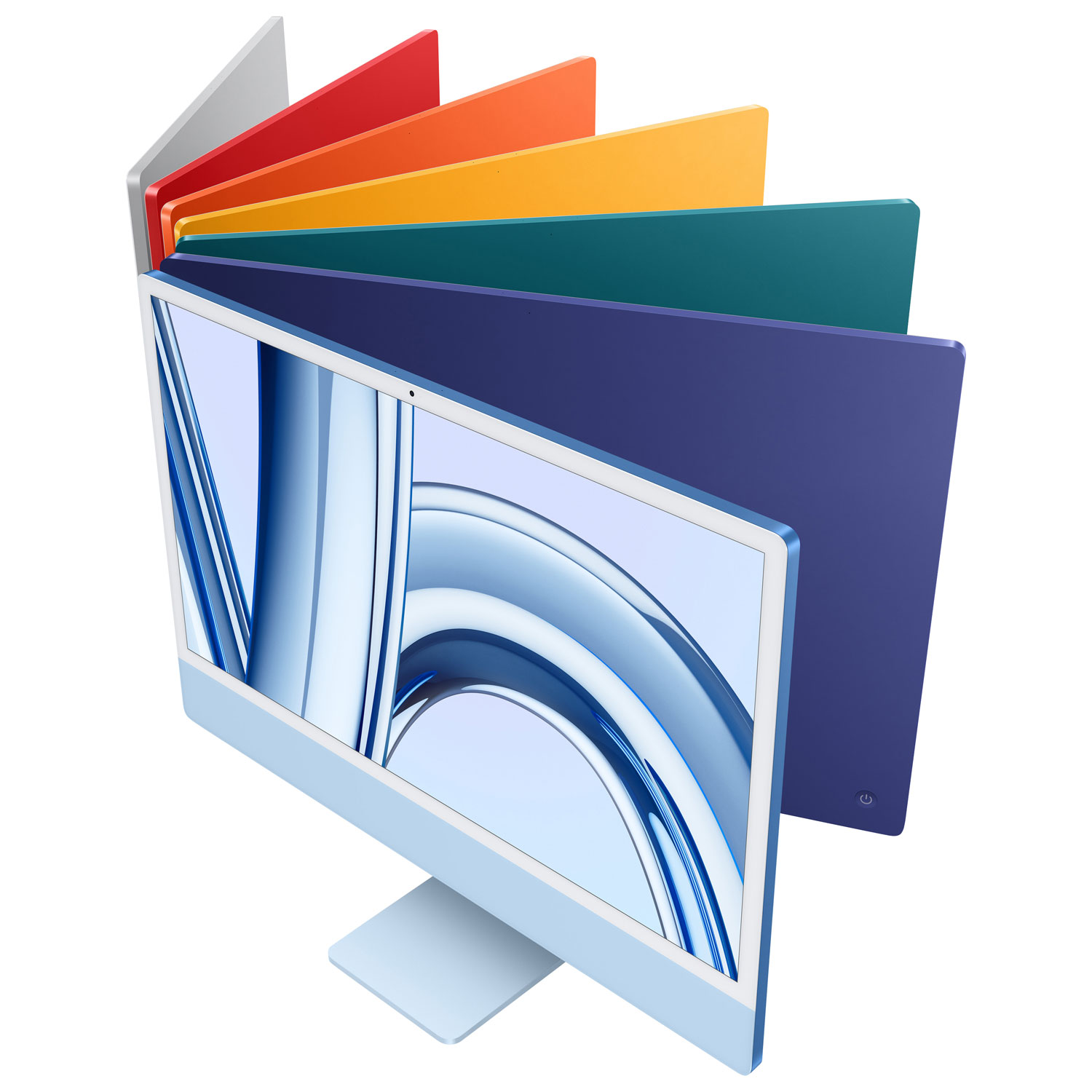 iMac de 24 po d'Apple - Bleu (puce M3 d'Apple/processeur graphique 10 coeur /SSD 256 Go/RAM 8 Go) - Français