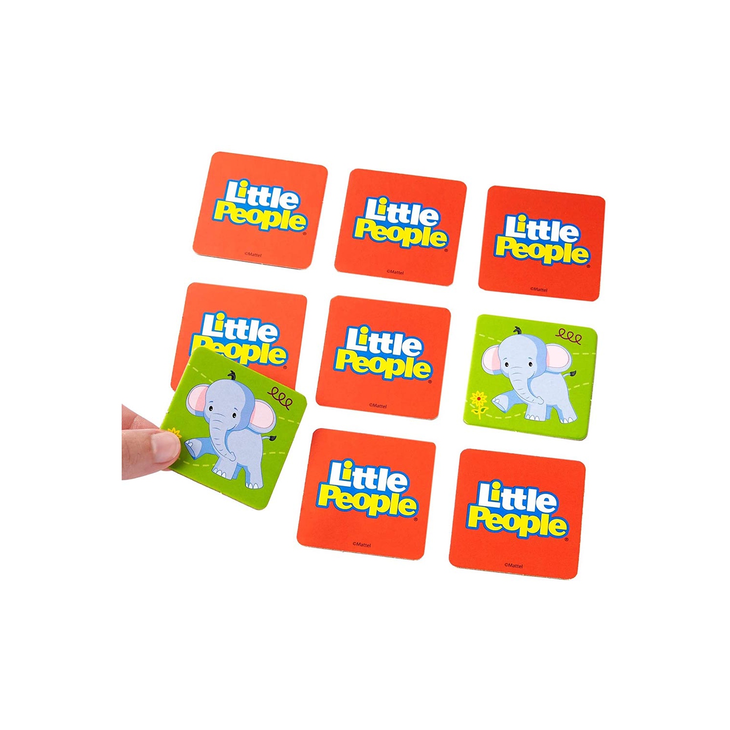 Make-A-Match Card Game with Little People Theme, Multi-Level Rummy Style Play, 56 Cards