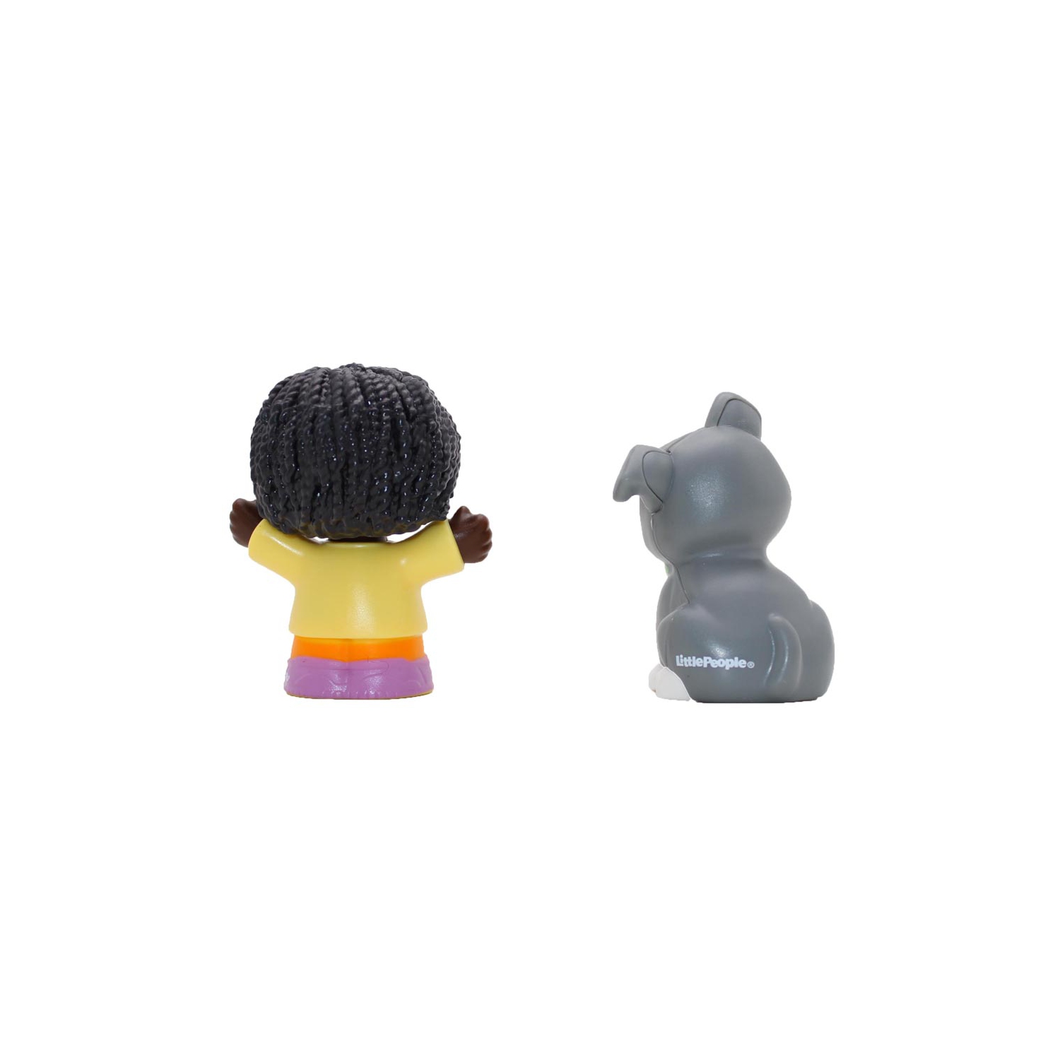 Fisher-Price Little People, Girl and Grey Dog