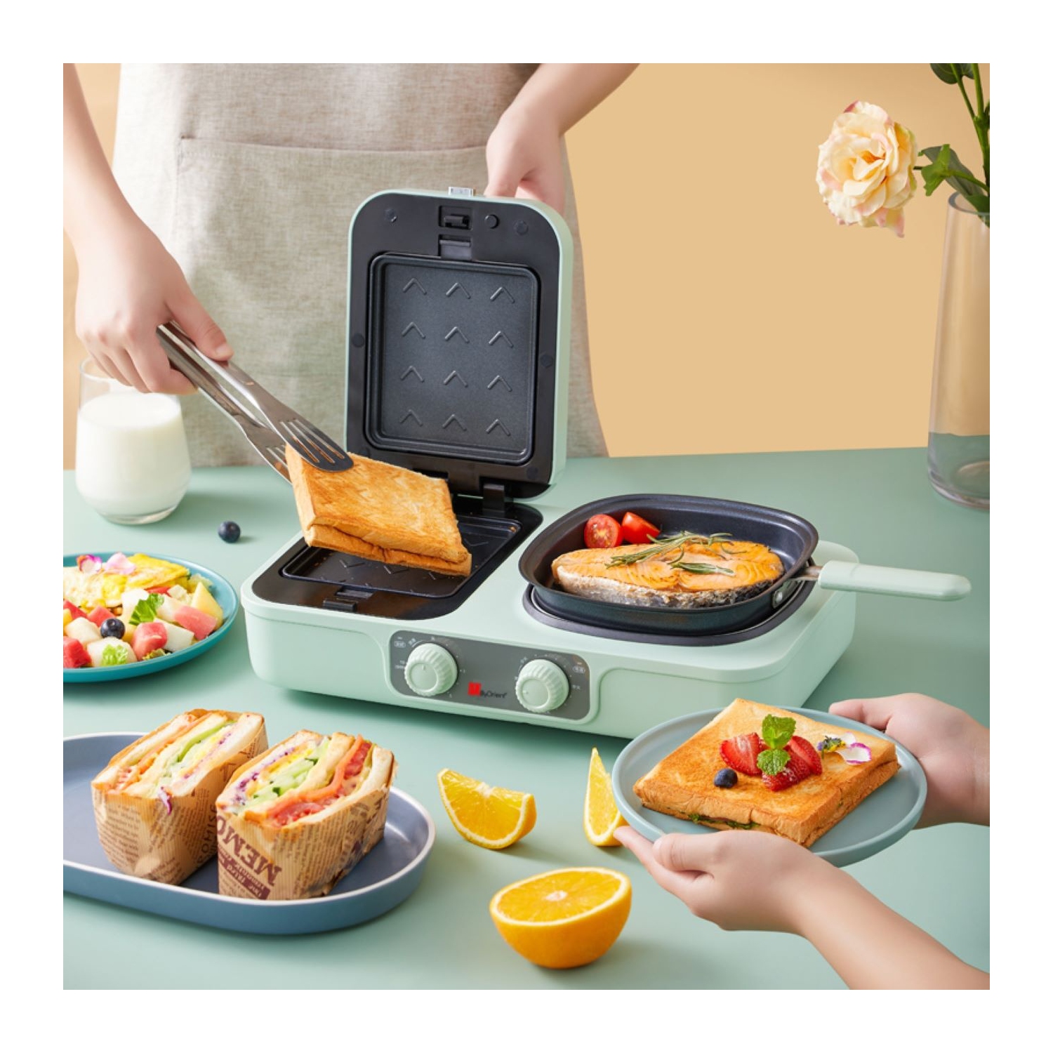 ByOrient All-In-One Multi-Functional Breakfast Maker