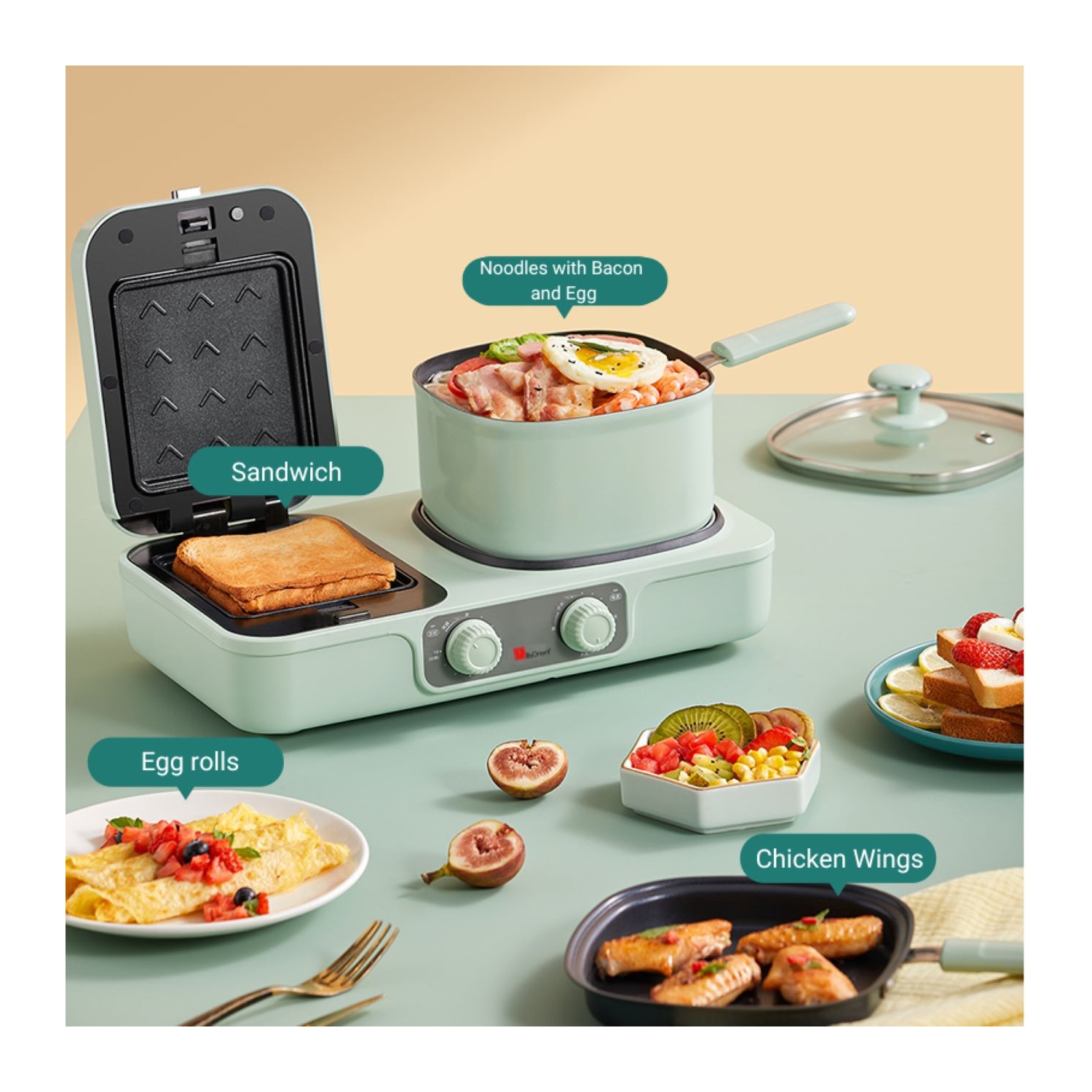 ByOrient All-In-One Multi-Functional Breakfast Maker