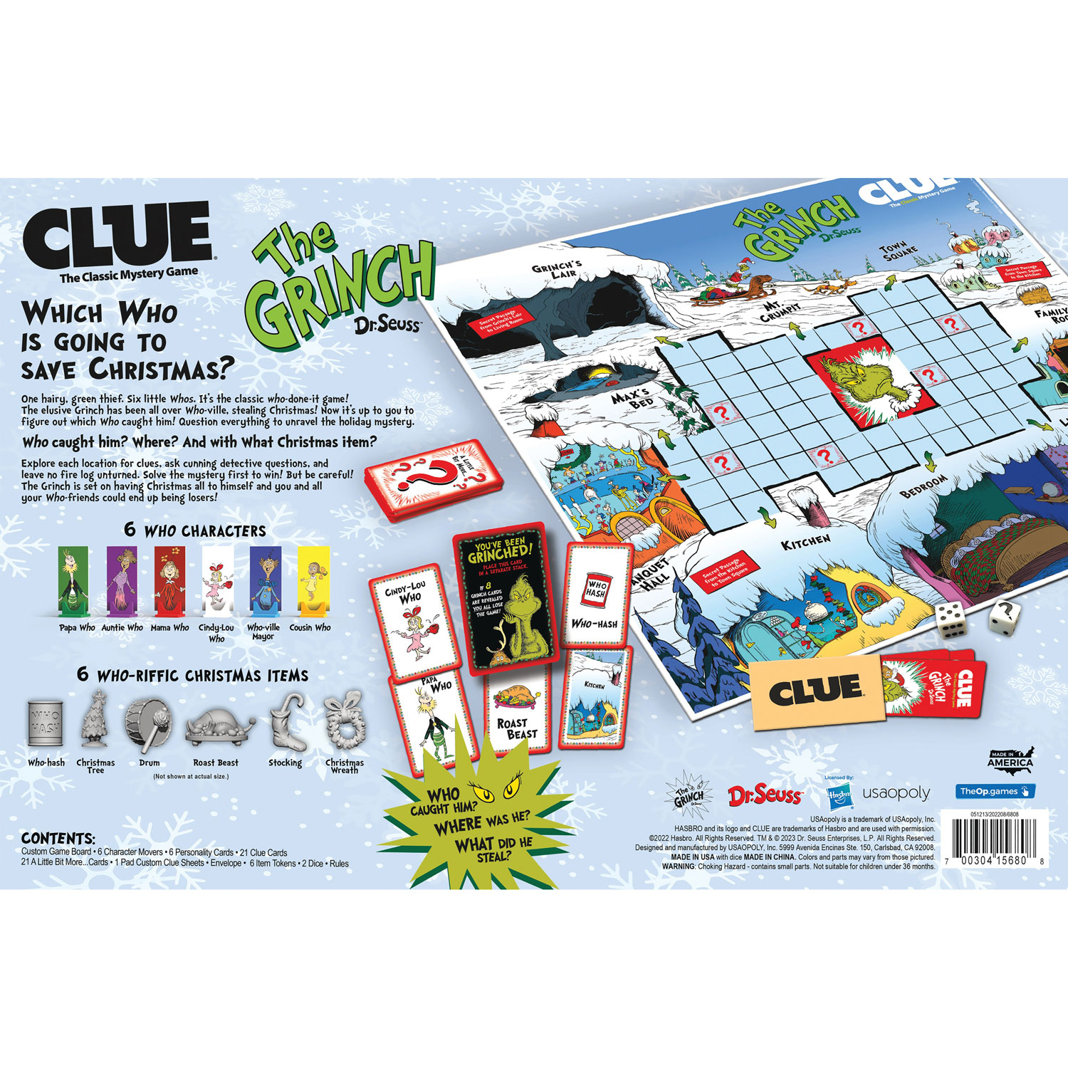 Clue: Jeu de société The Grinch - Anglais