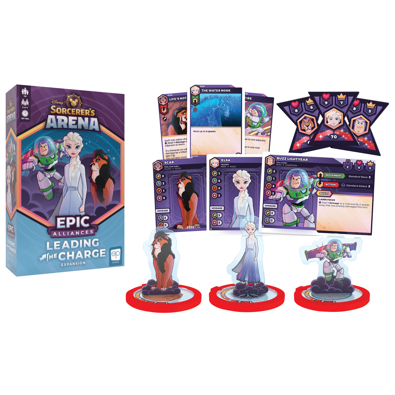 Protège-cartes Disney Sorcerer's Arena: Extension de jeu de cartes Epic Alliances Leading the Charge - Anglais