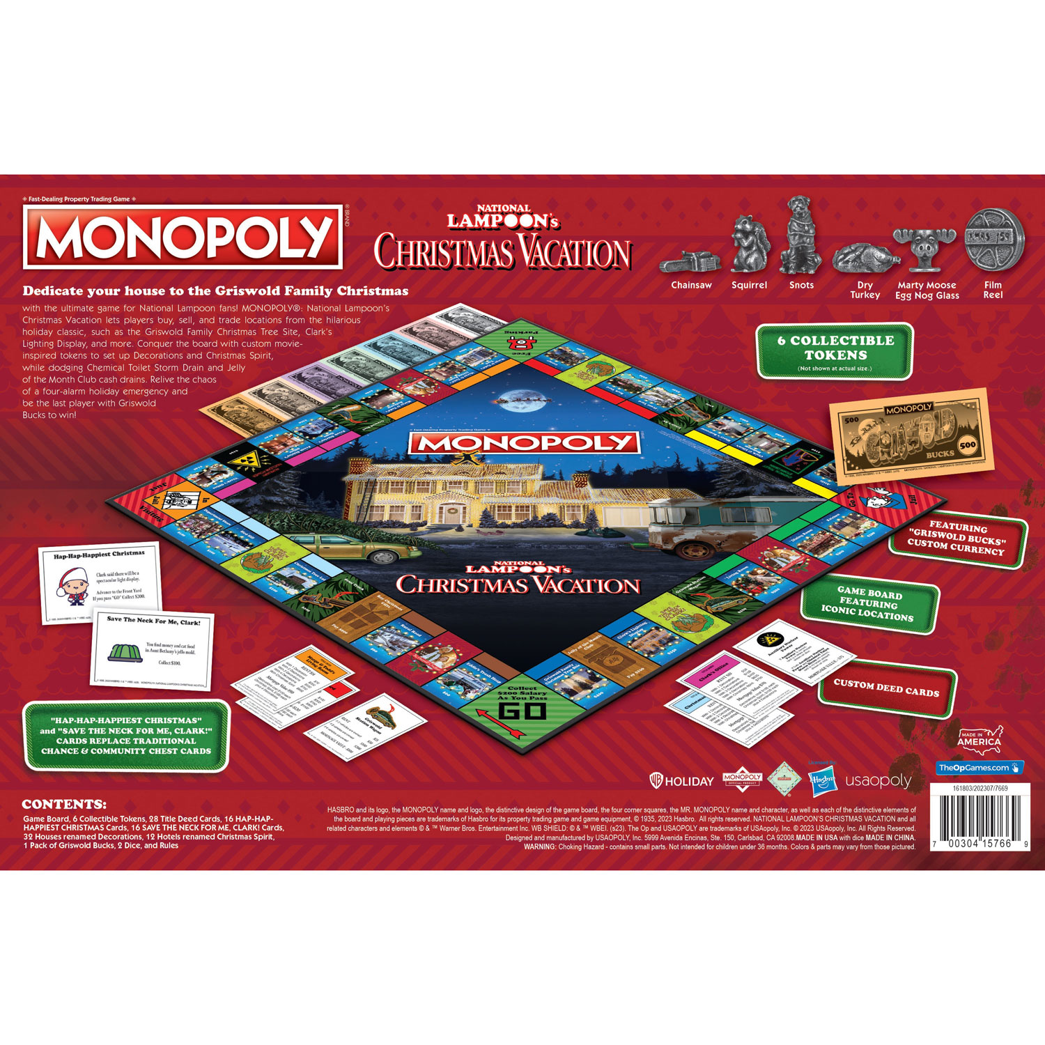 Monopoly: Jeu de société National Lampoon's Christmas Vacation - Anglais
