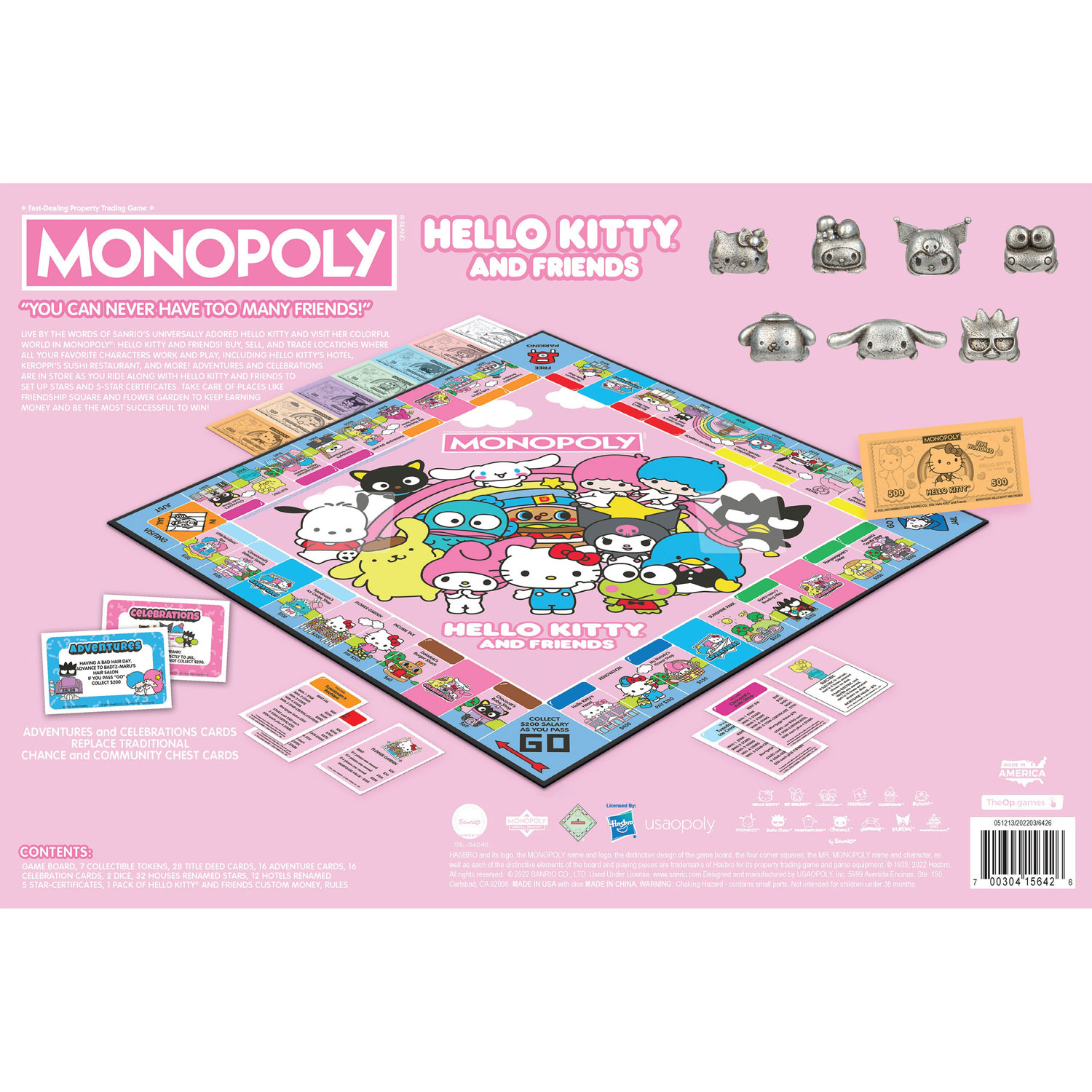 Monopoly: Jeu de société Hello Kitty & Friends - Anglais