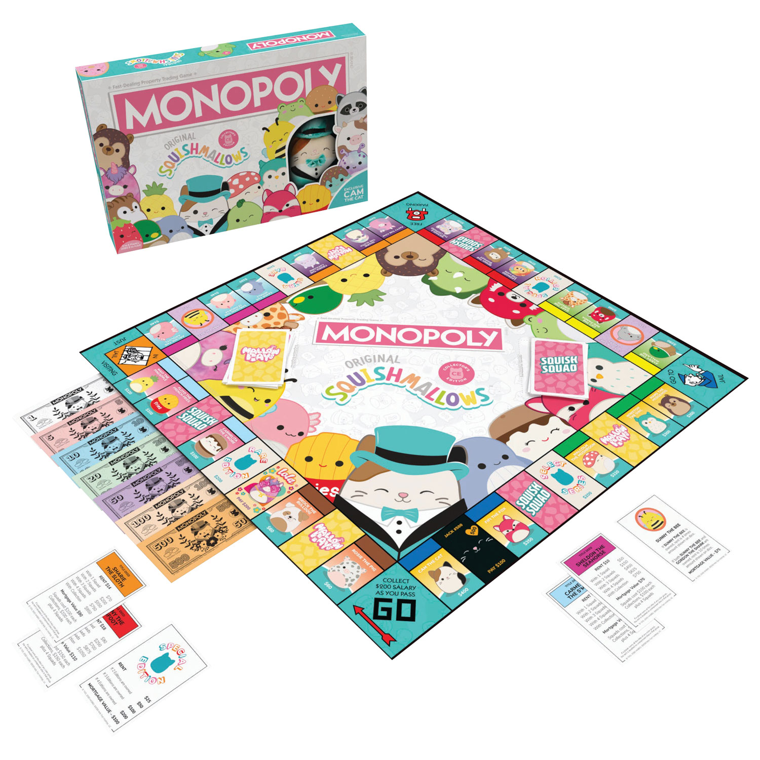 Monopoly: Original Squishmallows Collector's Edition Board Game - English