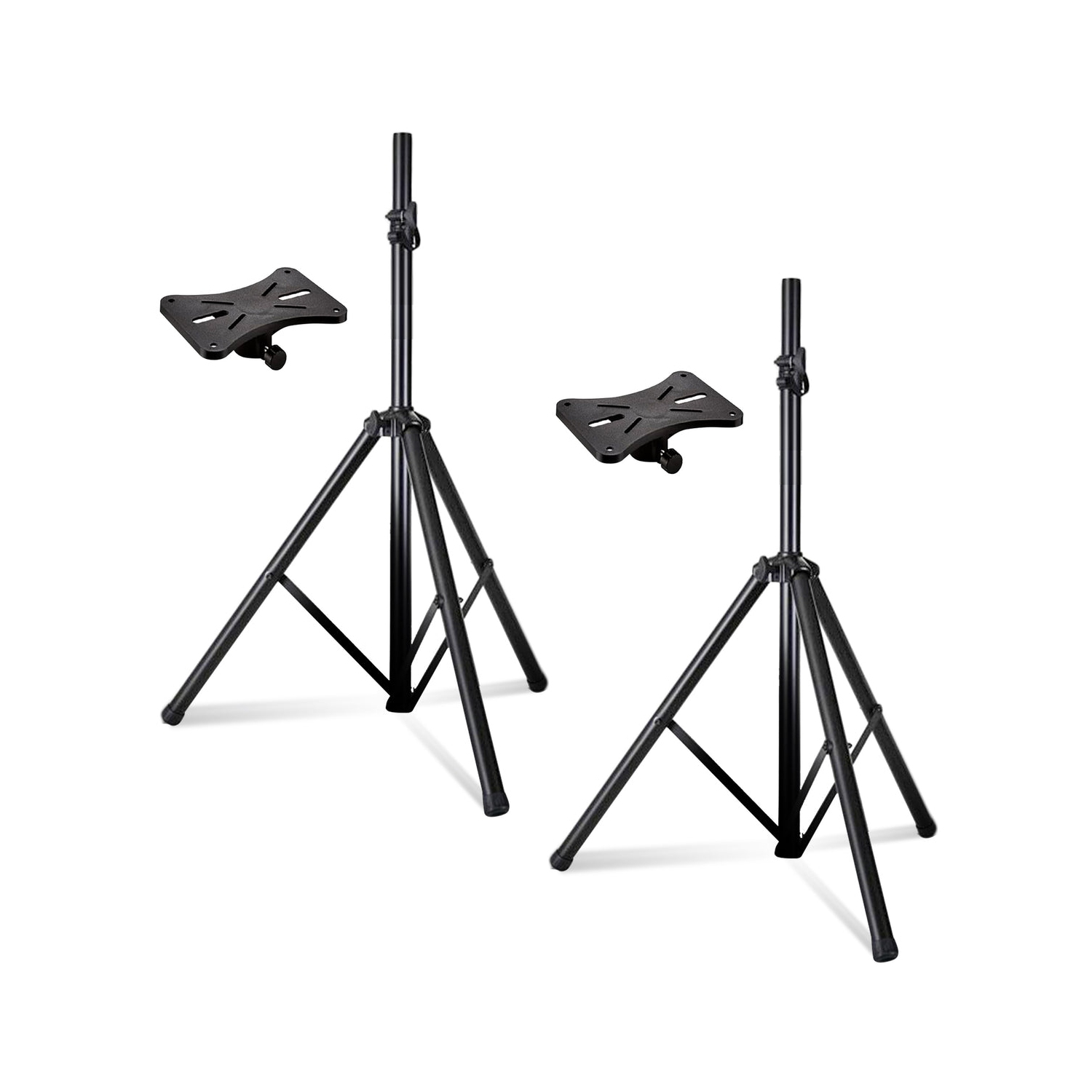 5 Core Speakers Stands 2 Piece Black Height Adjustable Tripod PA Monitor Holder for Large Speakers DJ Stand Para Bocinas - SS ECO 2PK BLK WoB