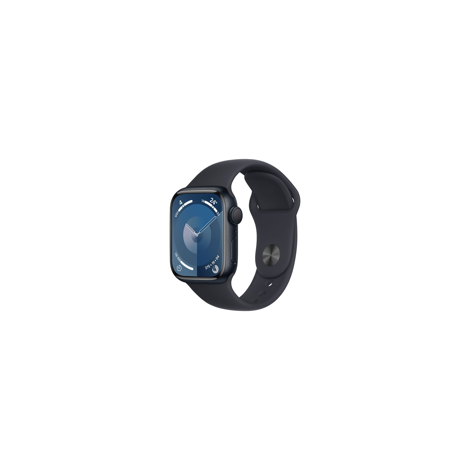Open Box - Apple Watch Series 9 (GPS) 41mm Midnight Aluminum Case with Midnight Sport Band - Small / Medium