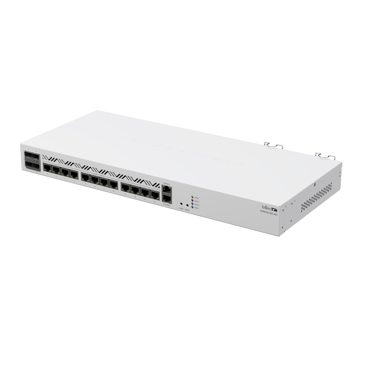 CCR2116-12G-4S+10G setups with this powerful 16-core ARM CPU based CCR. 6x faster BGP performance. an M.2 PCIe slot.