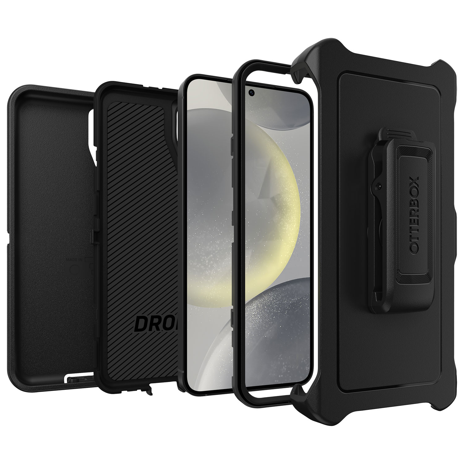 Étui rigide ajusté Defender d'OtterBox pour Galaxy S24+ - Noir