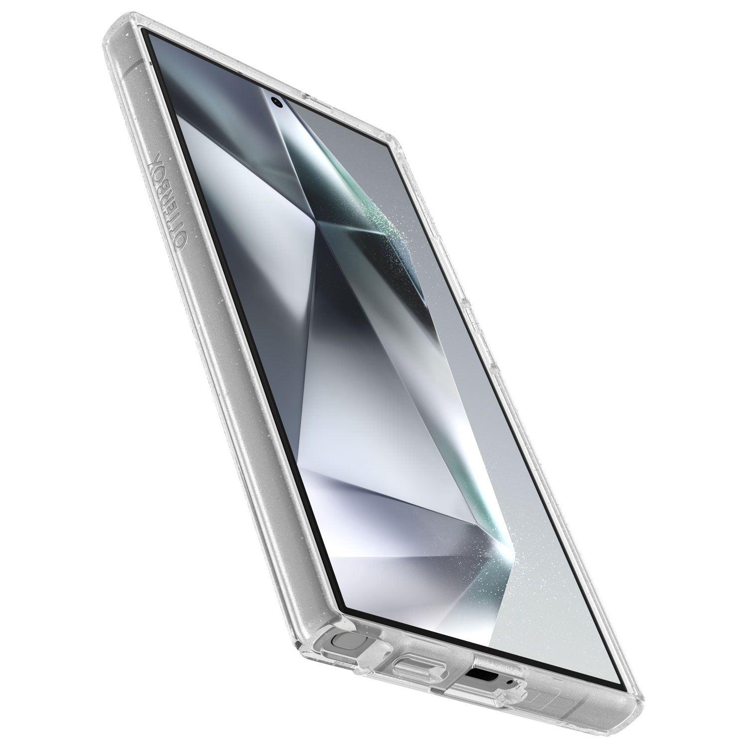 Étui rigide ajusté Symmetry d'OtterBox pour Galaxy S24 Ultra - Argent scintillant