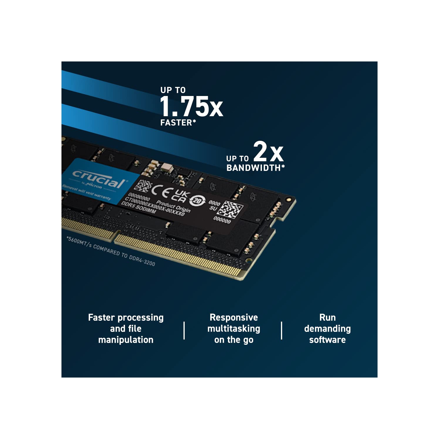 Crucial 16GB DDR5 SDRAM Memory Kit (CT2K8G56C46S5)