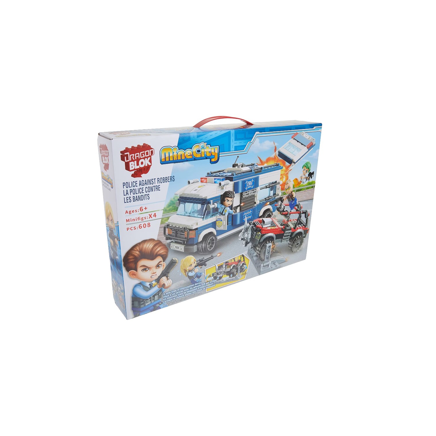 Jeu de construction de transport du prisonnier de police de mine City de Dragon BLOK®