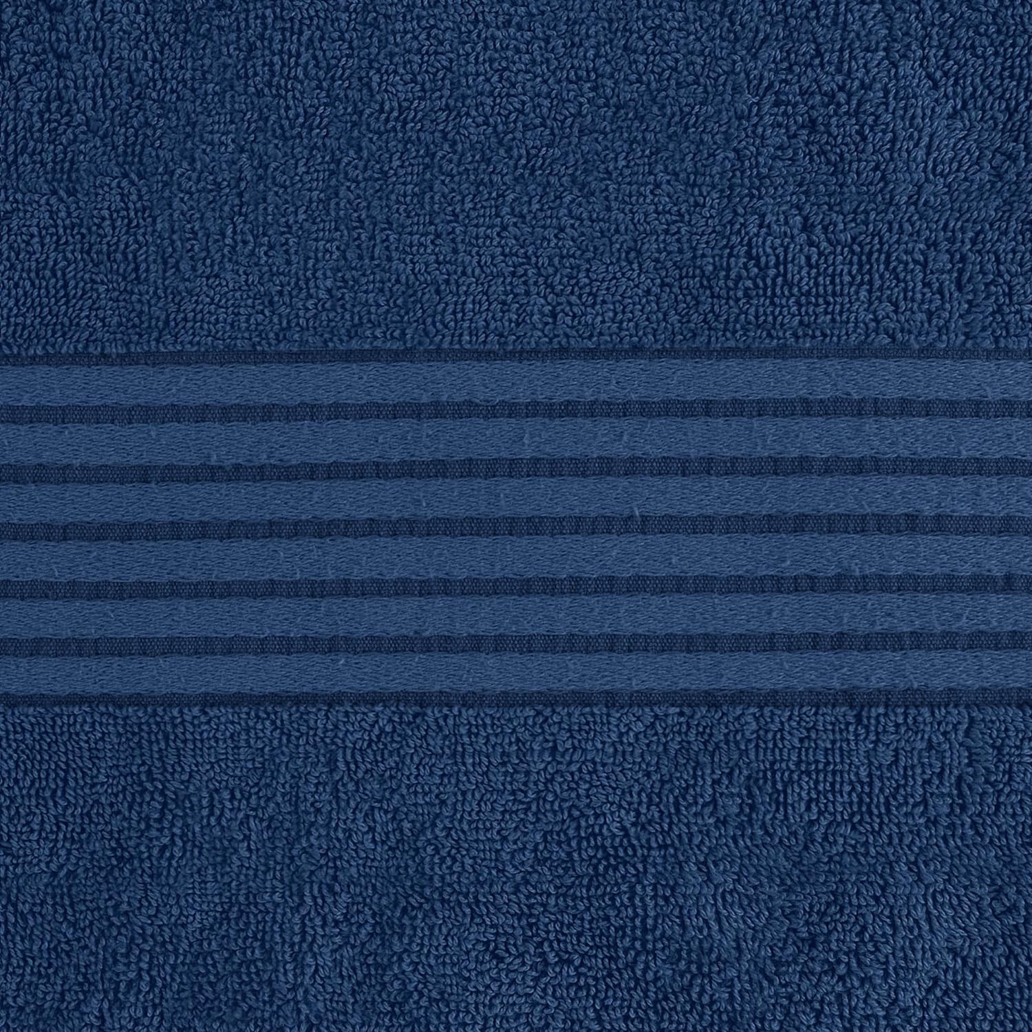 Serviettes Utopia – serviettes de bain 100 % coton filé avec anneaux, ultra-doux et très absorbants, 27 x 54 po, grandes serviettes de bain (marine)