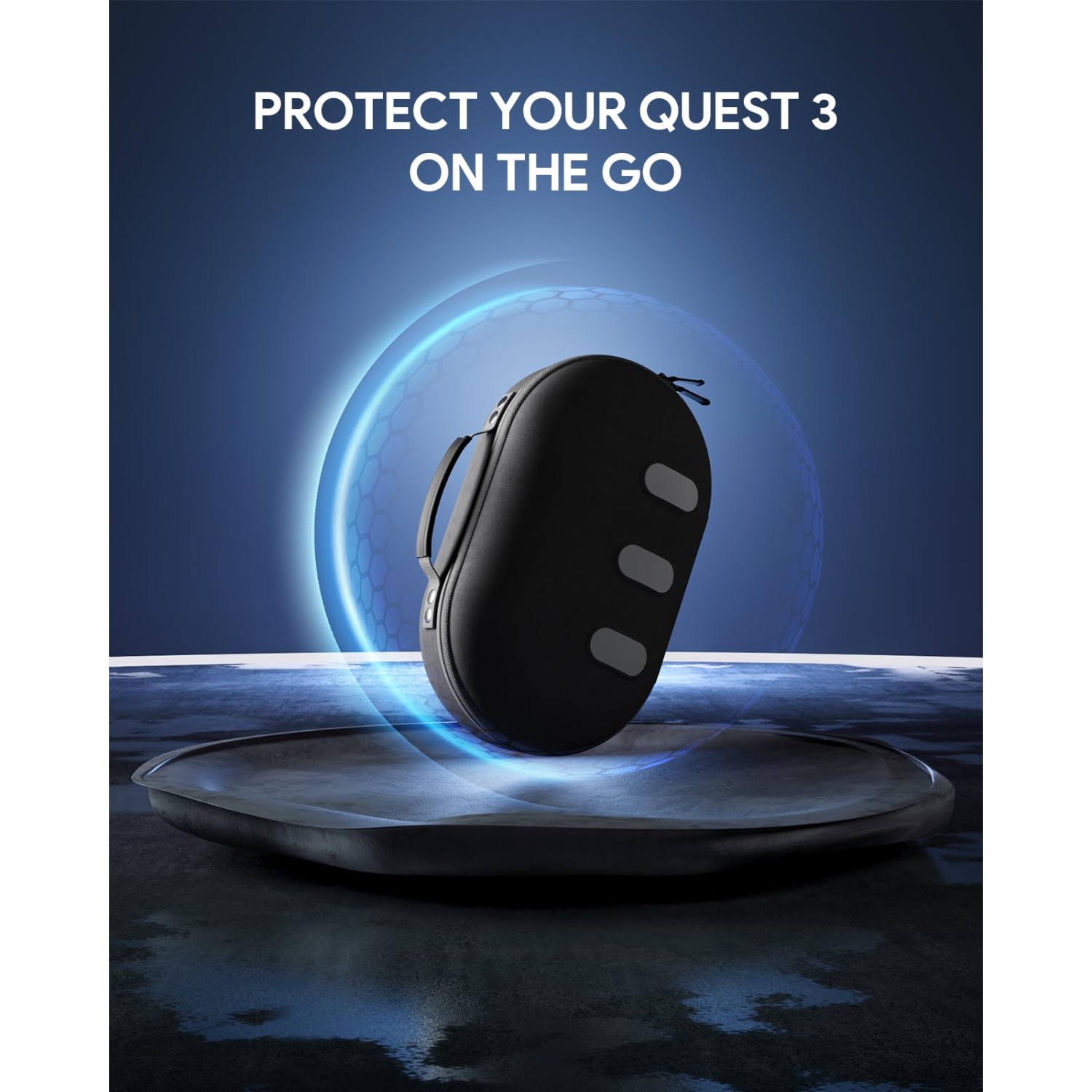 Meta Quest 3 Case, Hard Carrying Case for Oculus Quest 3 Accessories, Compatible with Quest 2/Pico 4 Headset, Travel and Storage