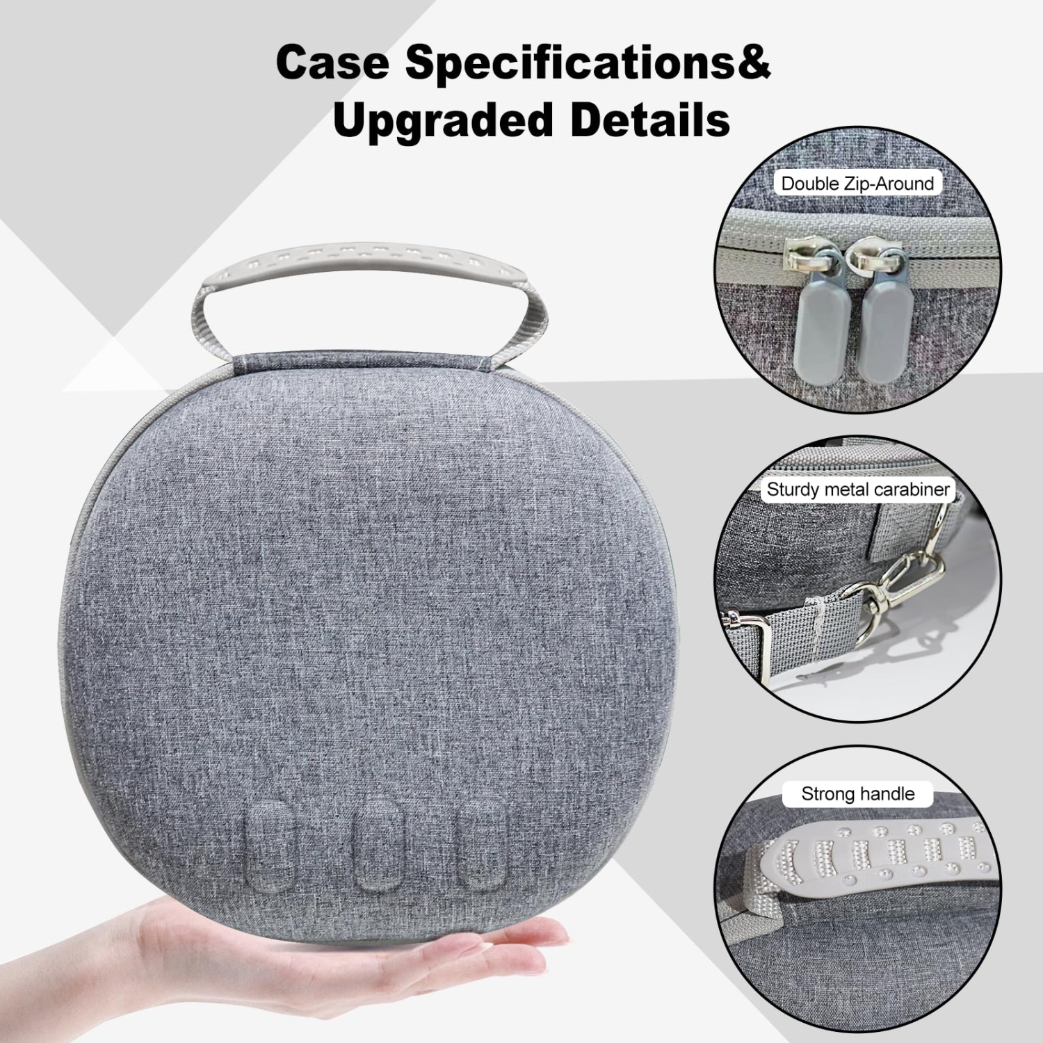 Étui rigide compatible avec le casque de jeu et les manettes tactiles Meta Oculus Quest 3, sac de transport étanche antichoc pour accessoires, idéal