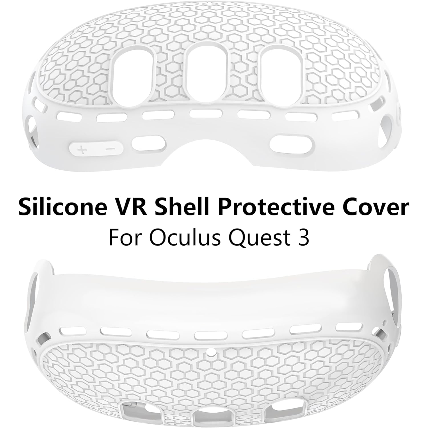 Silicone VR Shell Protective Cover Complicable with VR Quest 3, Silicone Cover Accessories for Quest 3 Headset