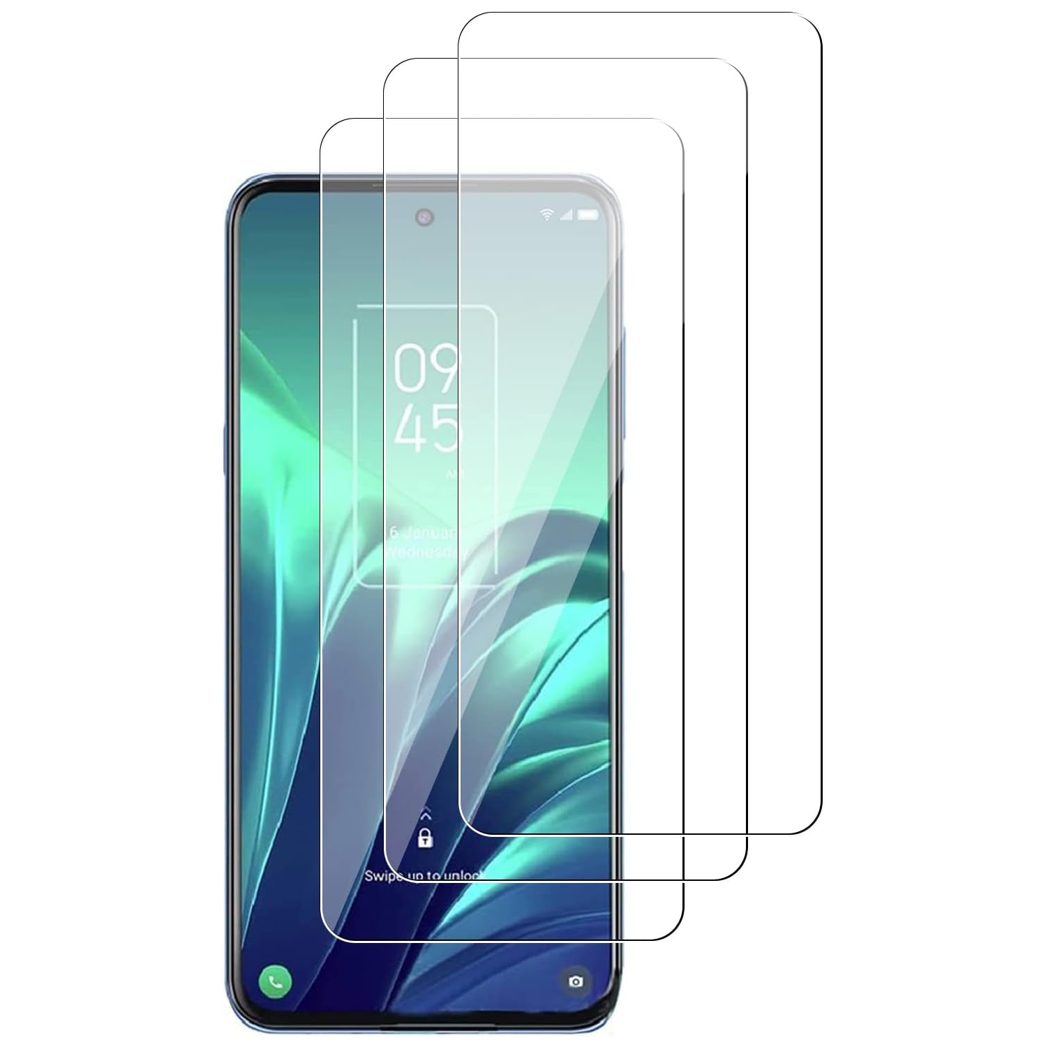 Screen Protector for TCL 20S/ TCL 20L, [3Pack] 9H Hardness HD Clear Screen Protective Film Anti Scratch