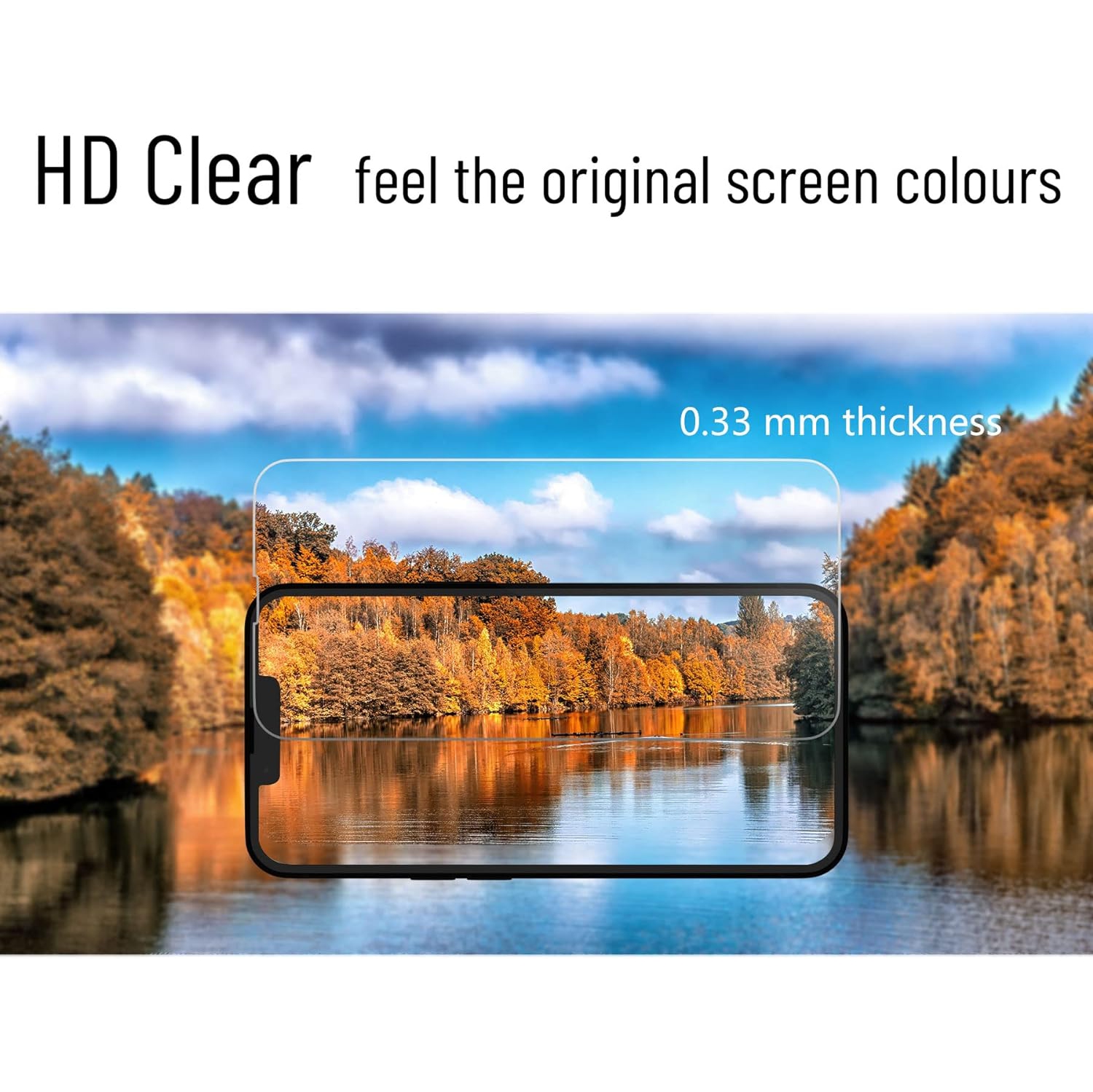 Screen Protector for iPhone 14 Pro Max, iPhone 14 Pro Max Screen Protector, 3 Pack HD Clear Tempered Glass Protective