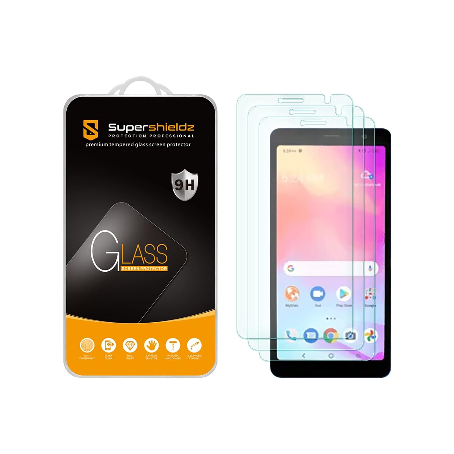 (3 Pack) Designed for TCL A3 Tempered Glass Screen Protector, Anti Scratch, Bubble Free