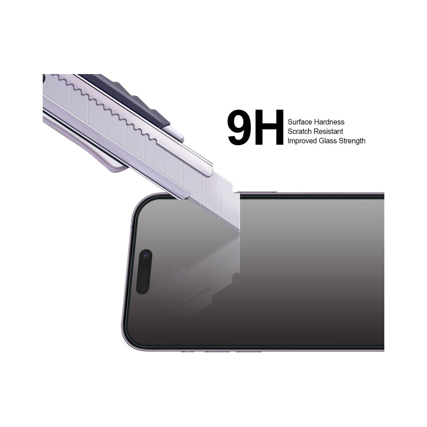 (3 Pack) Designed for iPhone 15 Tempered Glass Screen Protector, Anti Scratch, Bubble Free