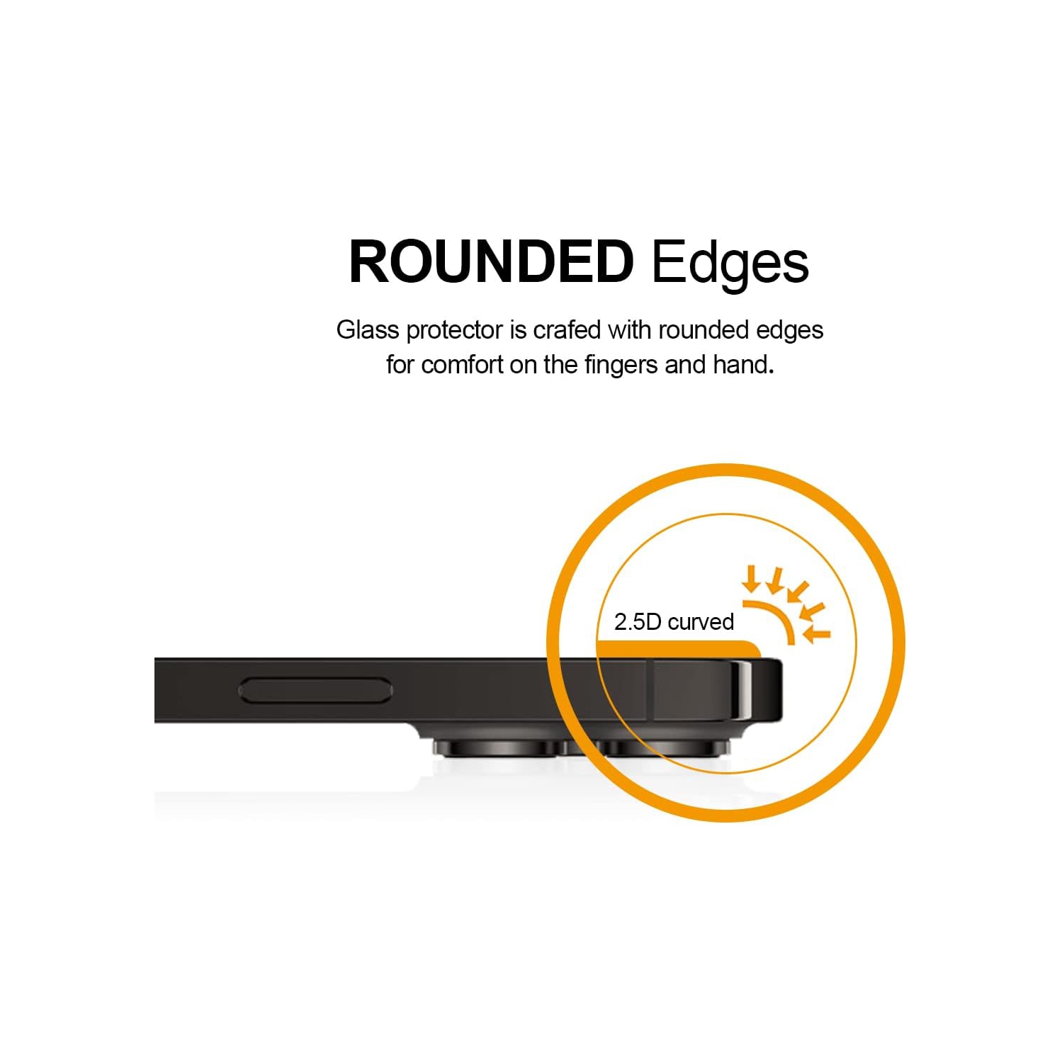 (Paquet de 3) conçu pour le protecteur d'écran en verre trempé iPhone 14 Pro, anti Scratch, sans bulles