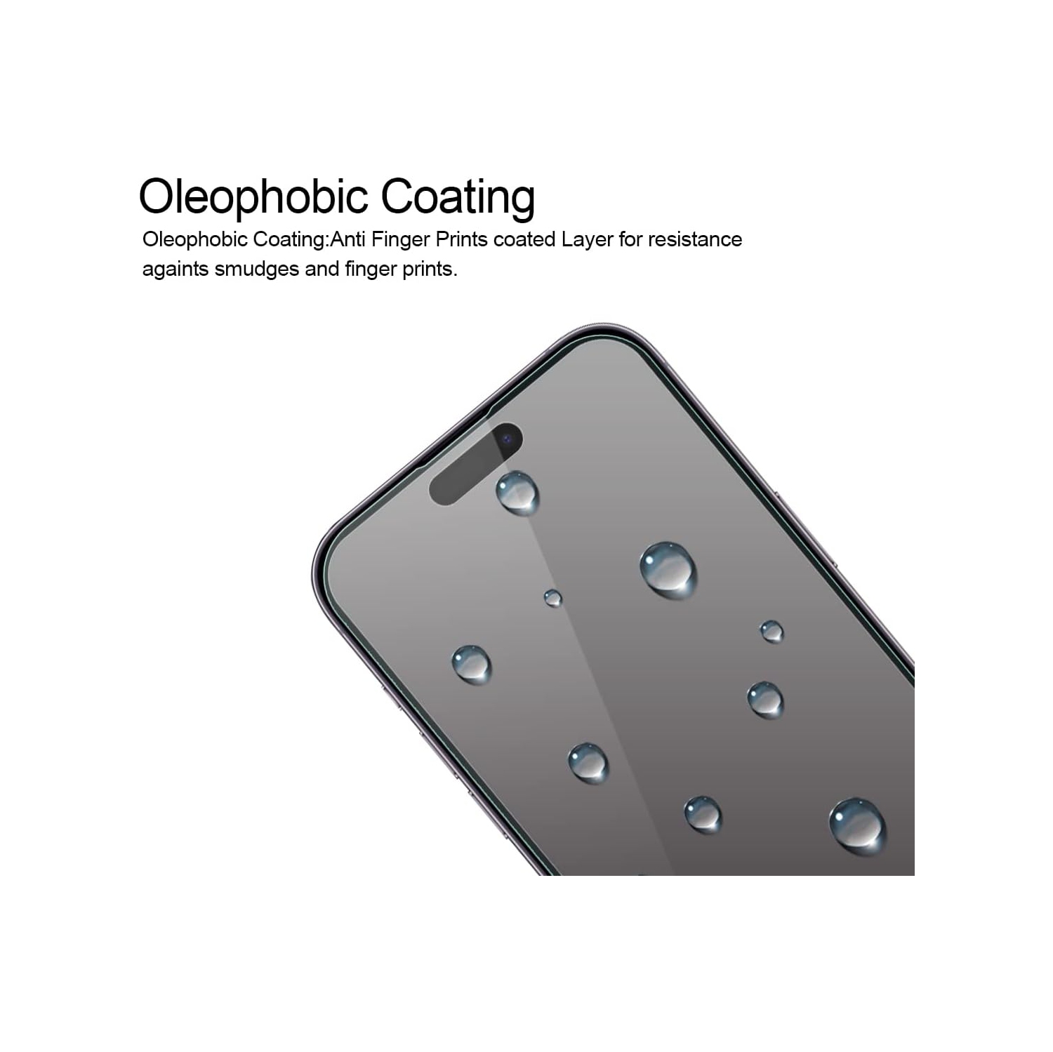 (Paquet de 3) conçu pour le protecteur d'écran en verre trempé iPhone 14 Pro, anti Scratch, sans bulles