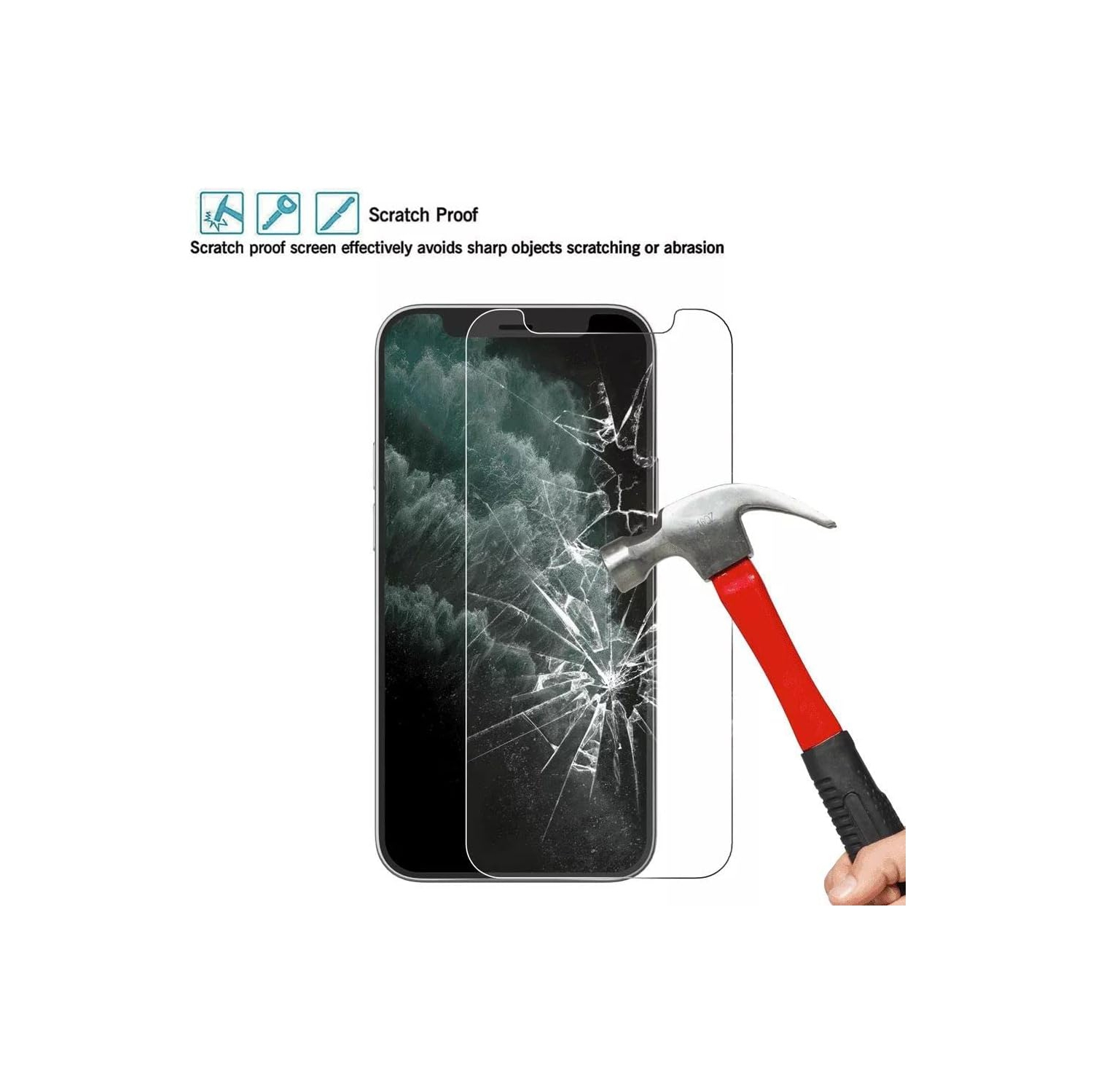 3 Pack Screen Protector Compatible with iPhone 14 Pro, Tempered Glass Film