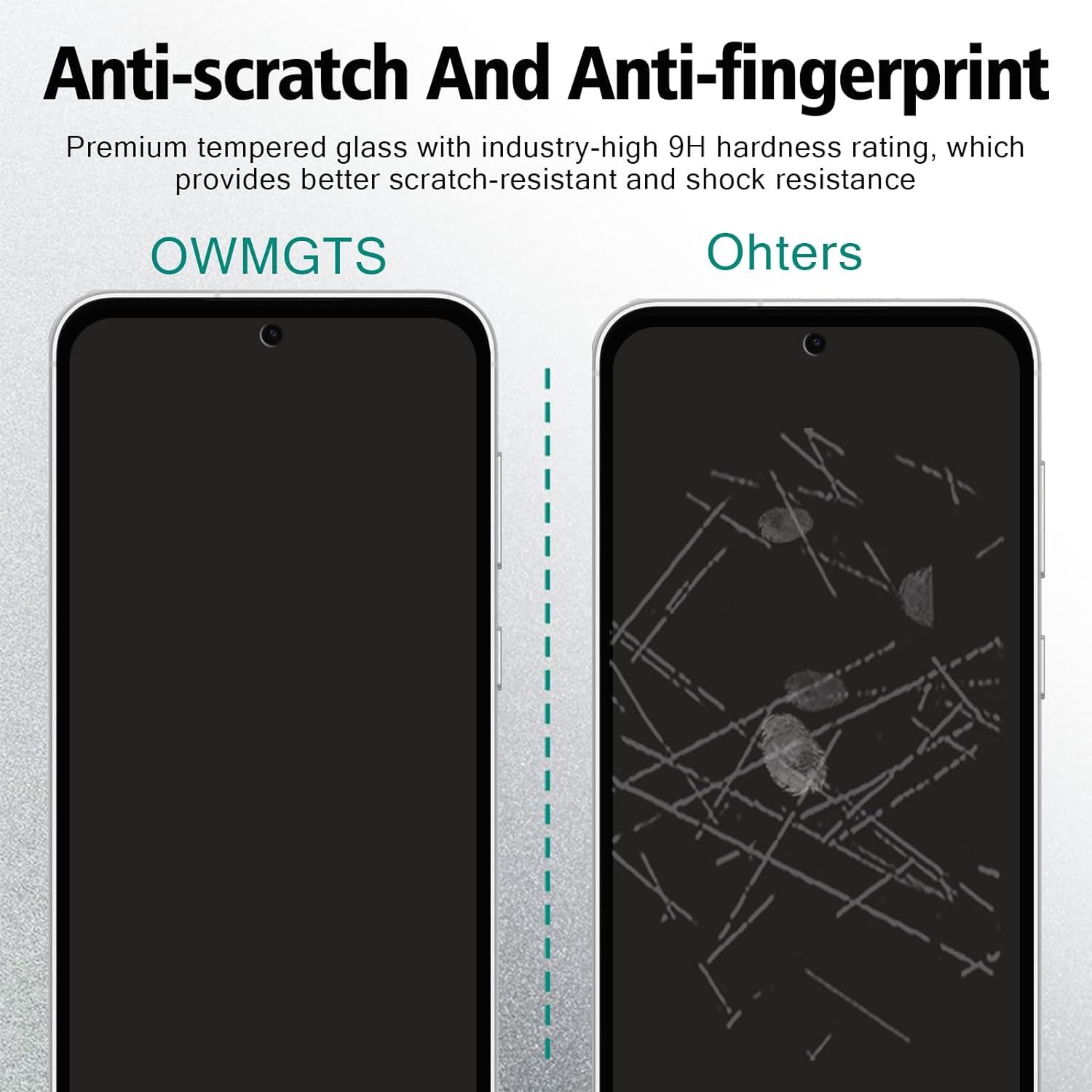 Paquet de 2 protecteurs d'écran de confidentialité pour Galaxy S23FE 5G de Samsung + paquet de 2 protecteurs d'objectif d'appareil photo, 9H