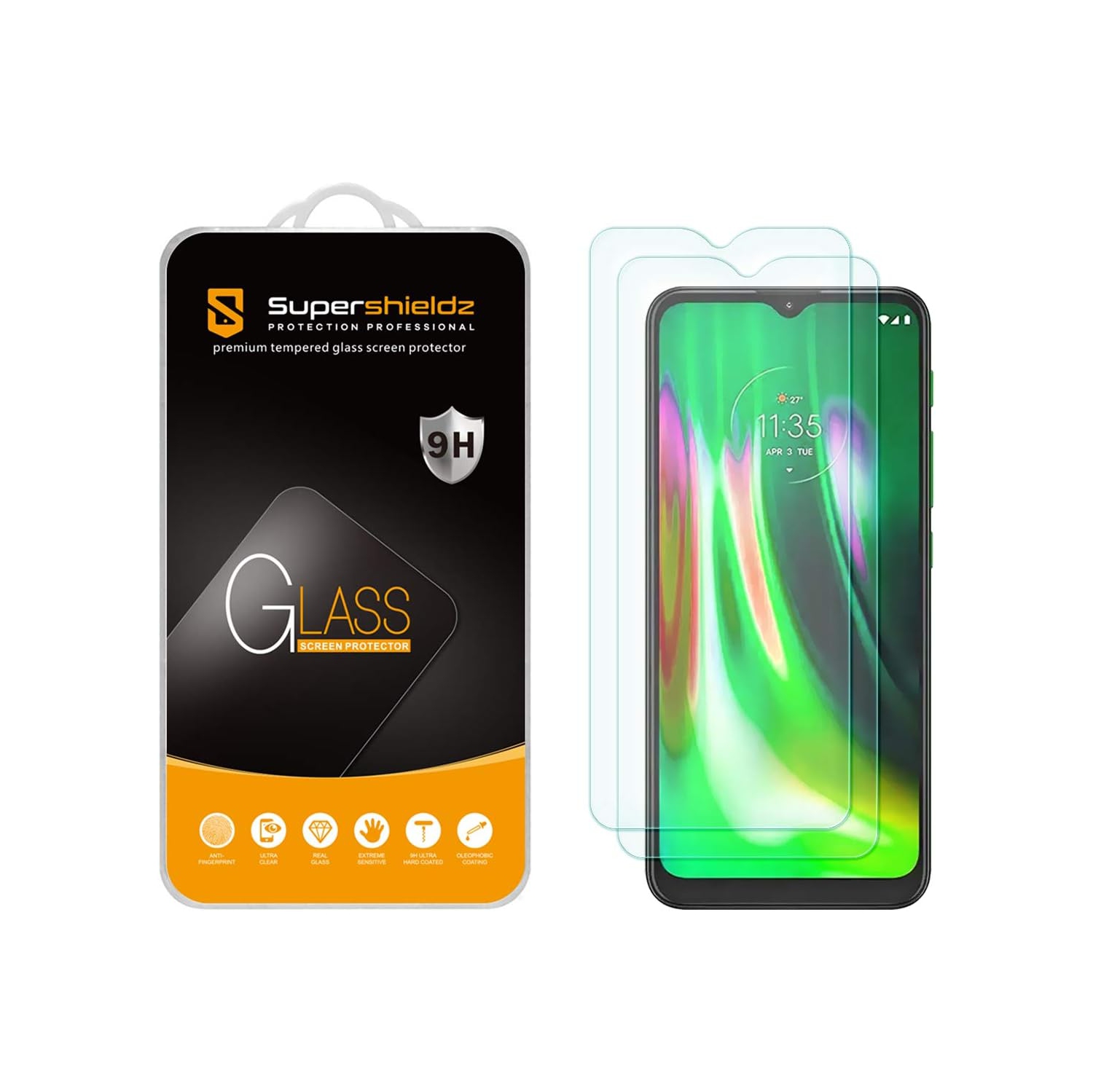(2 Pack) for Motorola Moto G50 / Moto G30 Tempered Glass Screen Protector, Anti Scratch, Bubble Free