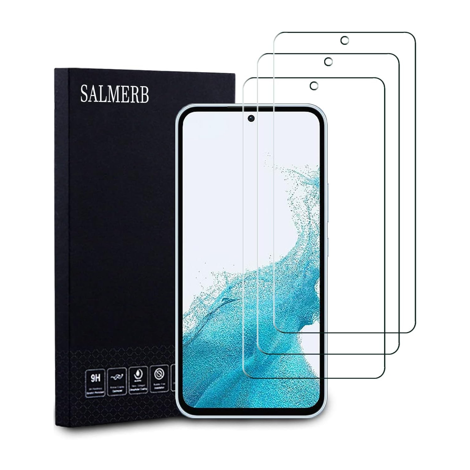 Protecteurs d'écran pour Galaxy A54 5G de Samsung, film de verre trempé de 9H mm pour Galaxy A54 5G de Samsung antirayure