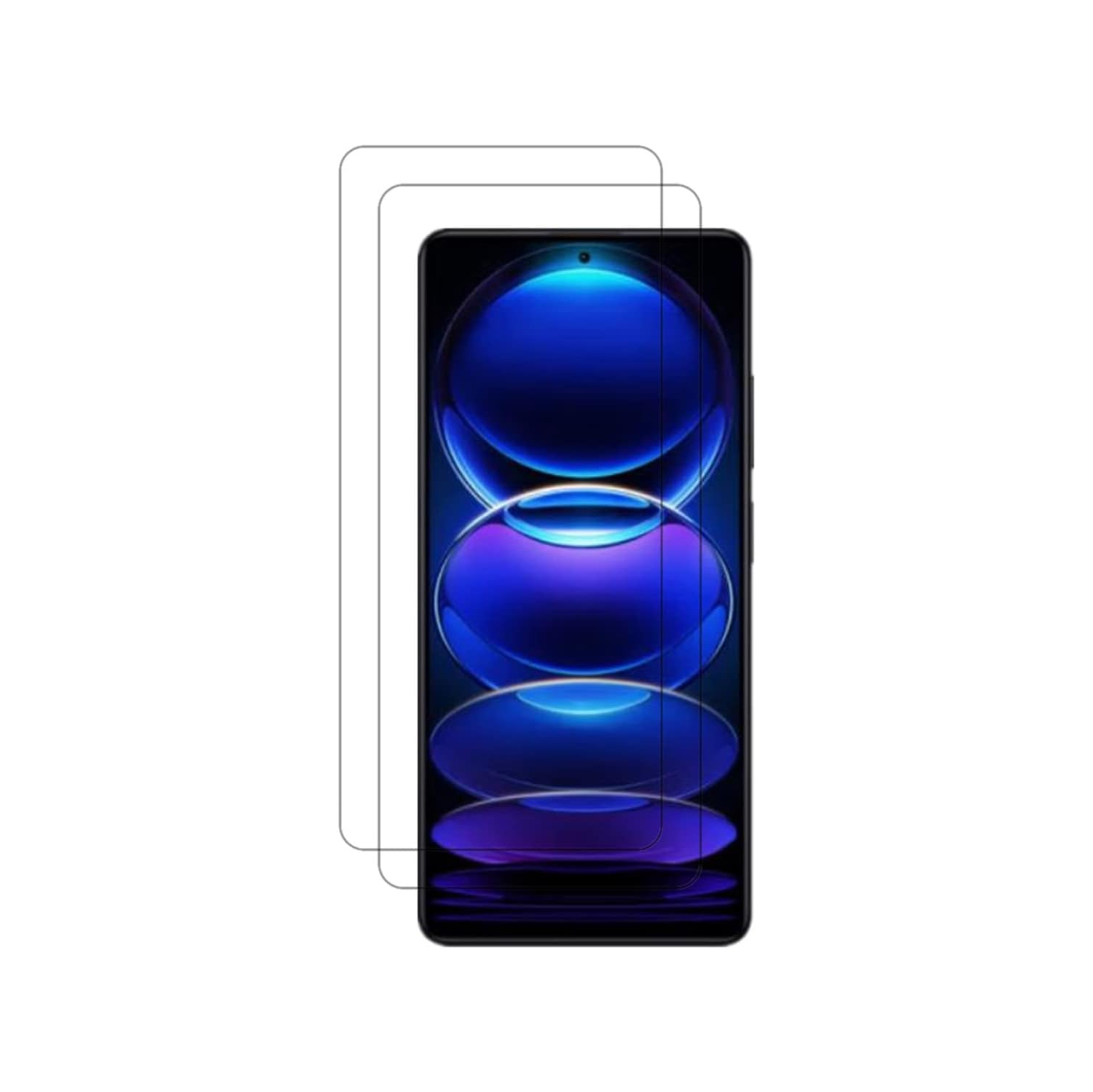 Screen Protector for Xiaomi Redmi Note 12 Pro, [2 Pcs] 9H Hardness Anti-Scratch Bubble Free Case Friendly