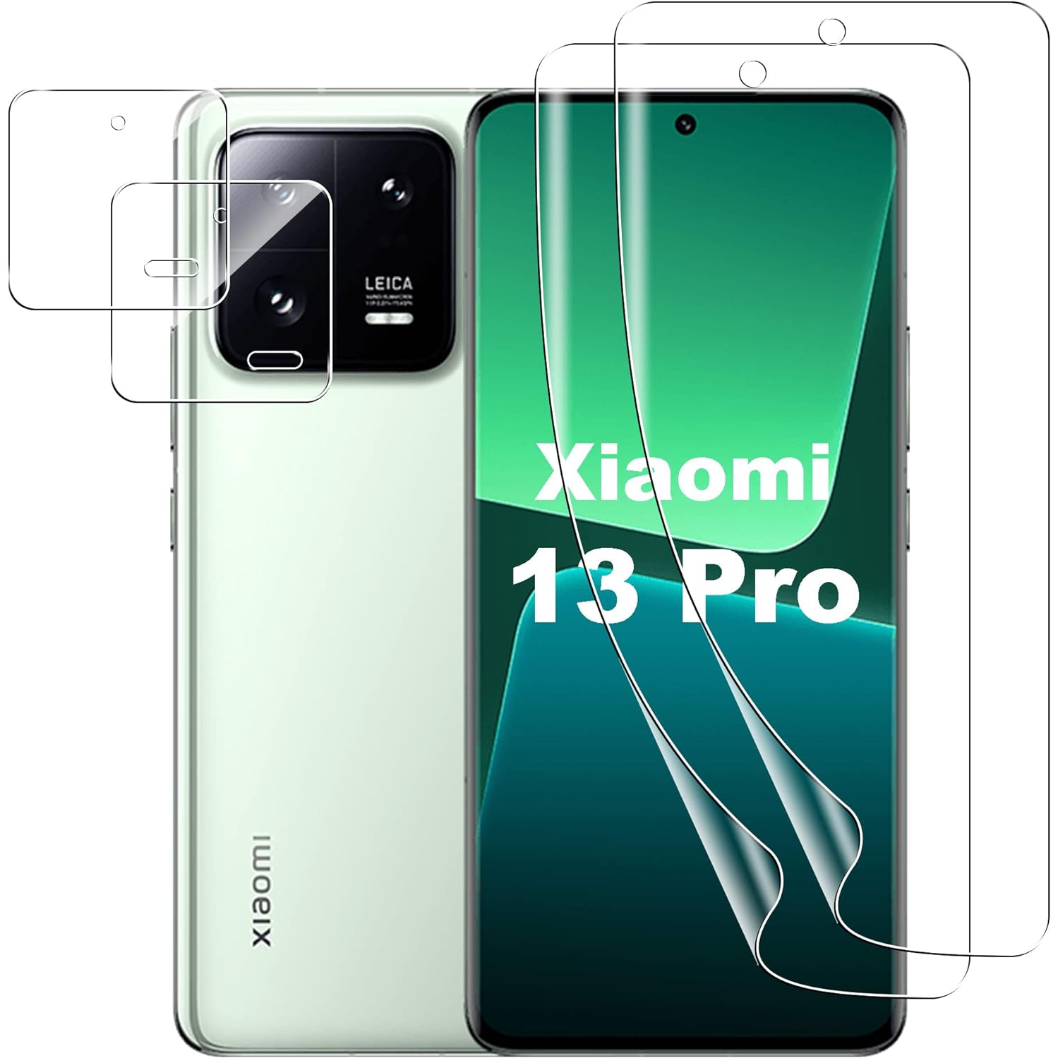 for Xiaomi 13 Pro 5G Screen Protector（Self-Healing TPU Film with Camera Lens Protector, Anti-Scratch,Case