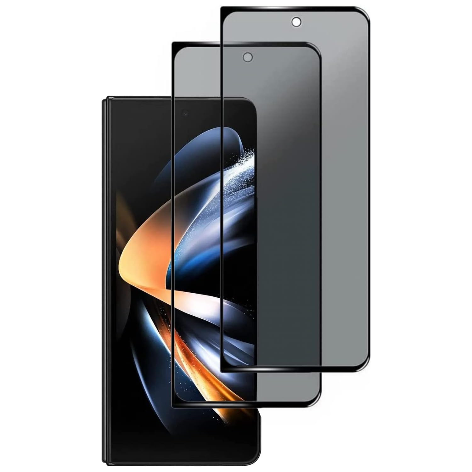 2 Packs Screen Protector for Samsung Galaxy Z Fold 5 5G, Privacy Screen Protector Anti-Spy Case Friendly Easy