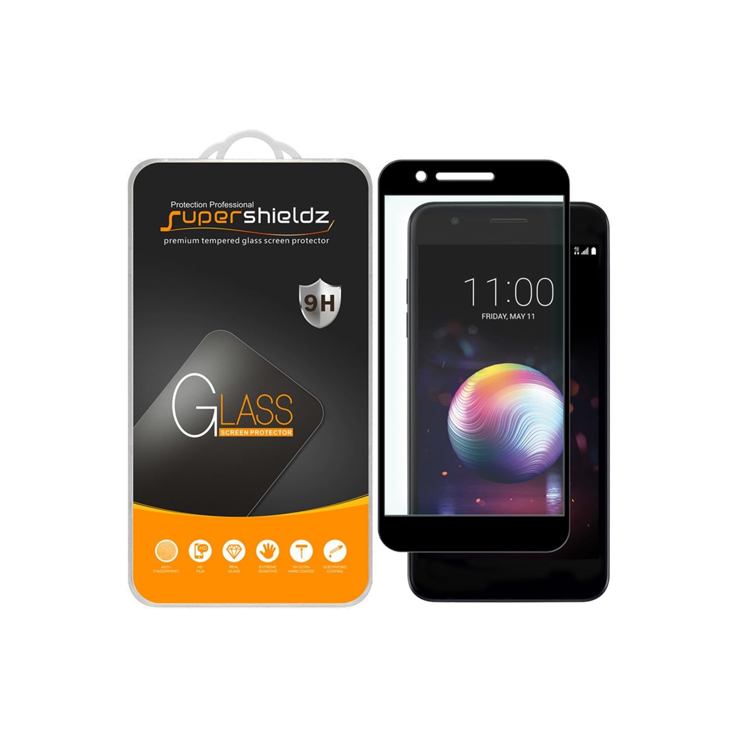 [2-Pack] for LG Premier Pro LTE (Not Fit for LG Premier LTE) Tempered Glass Screen Protector, [Full Screen