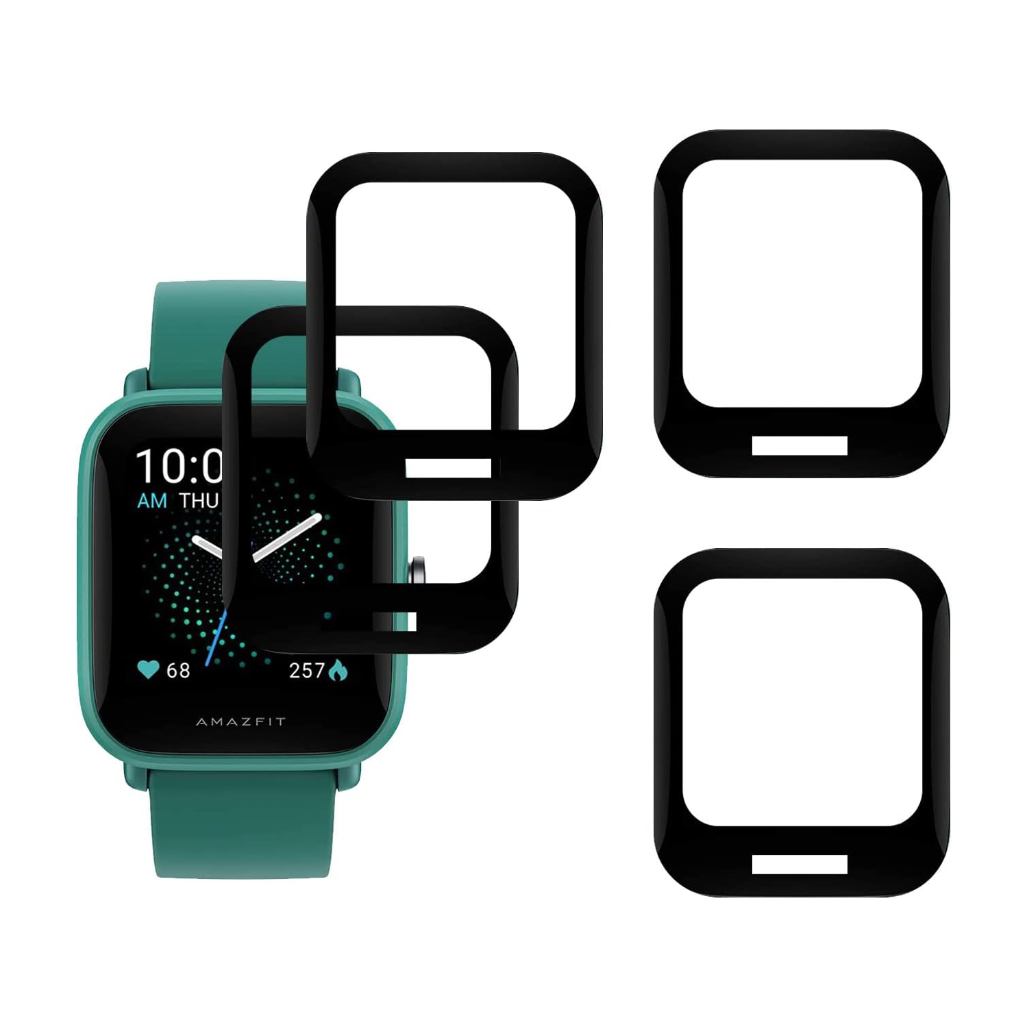 4 Pack Screen Protector for Amazfit Bip U Pro Smartwatch,HD Clear, Anti Scratch, Anti Fingerprint,Compatible