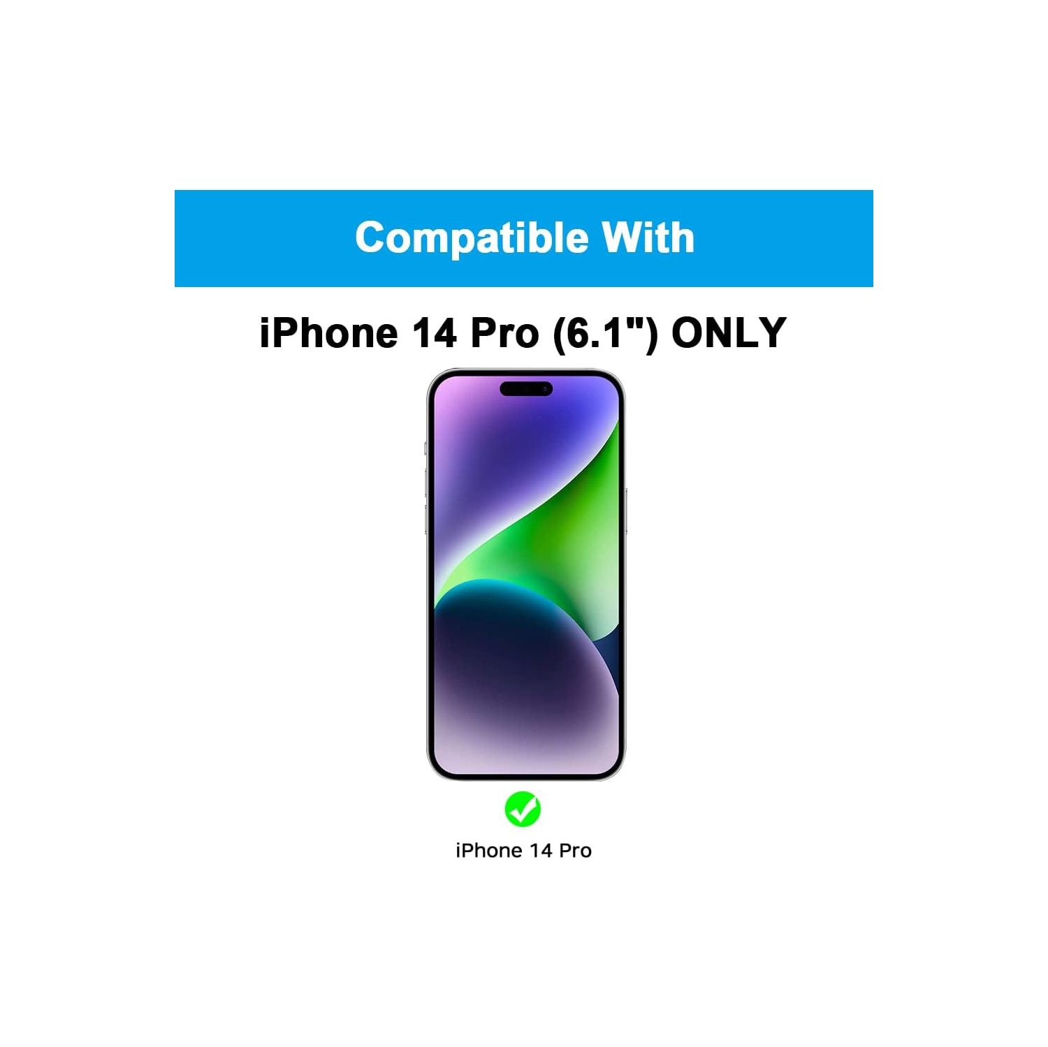 [Paquet de 2] Protecteur d’écran de confidentialité pour iPhone 14 Pro, film de verre trempé anti-espion, anti-Covergae complet